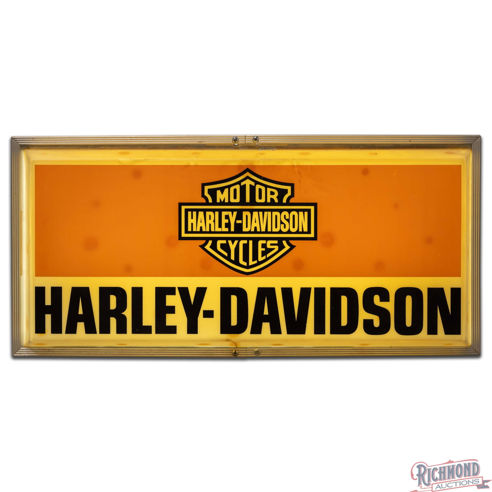 Rare Harley Davidson Motor Cycles 26" Lighted Sign w/ Logo - 2