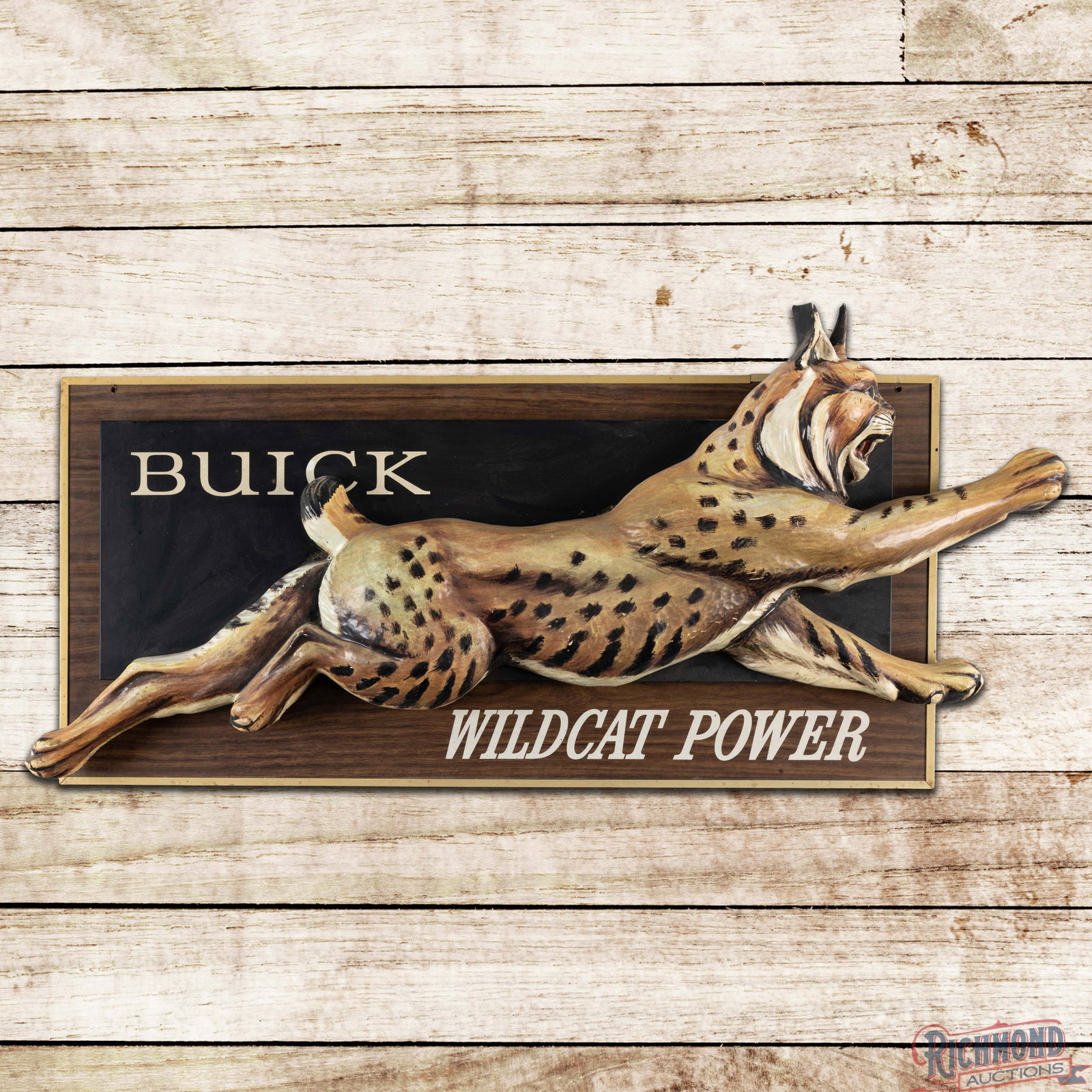 Scarce Buick Wildcat Power 3D Dealership Advertising Display Sign (1 of 3)