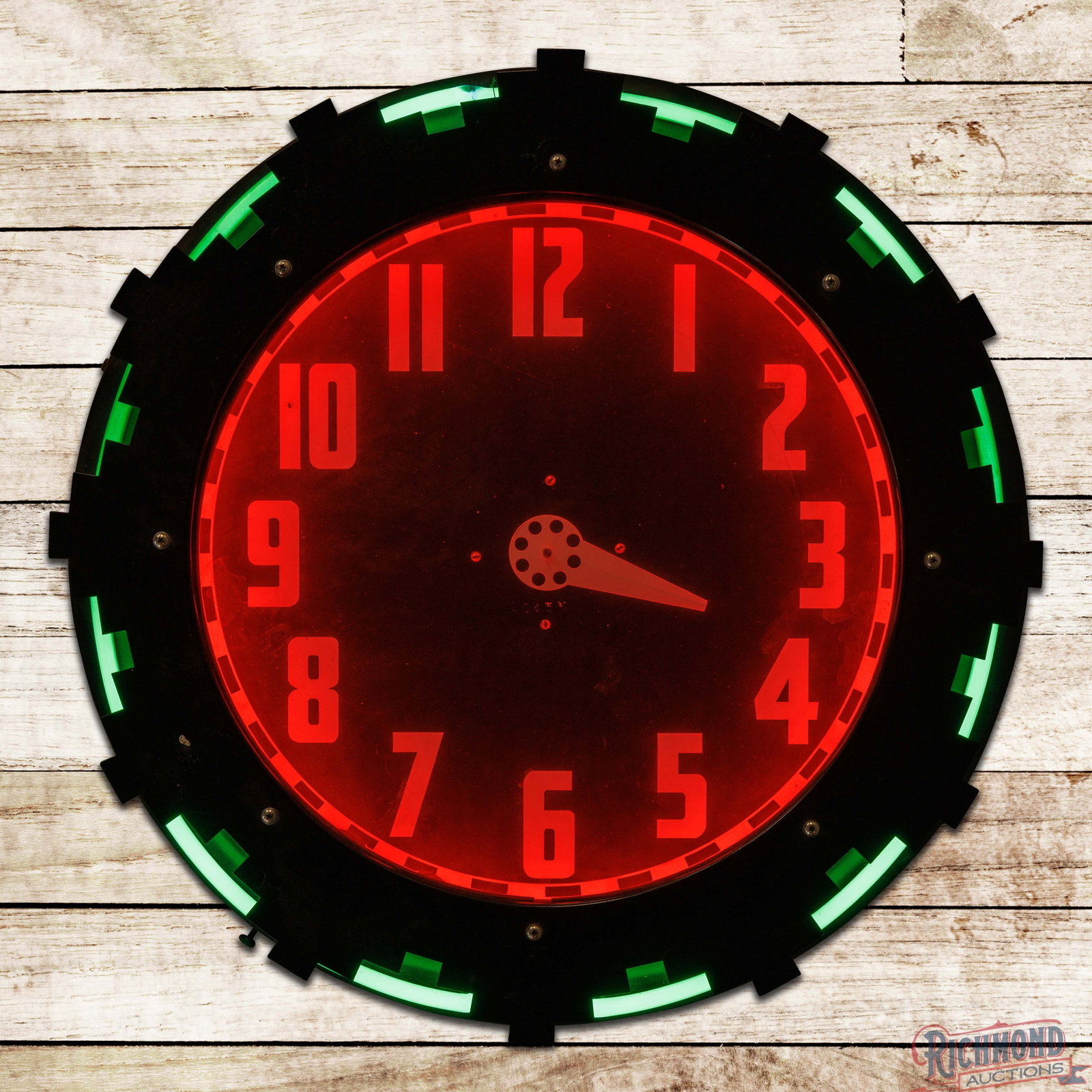 Cleveland 26" Aztec Neon Advertising Clock (1 of 4)