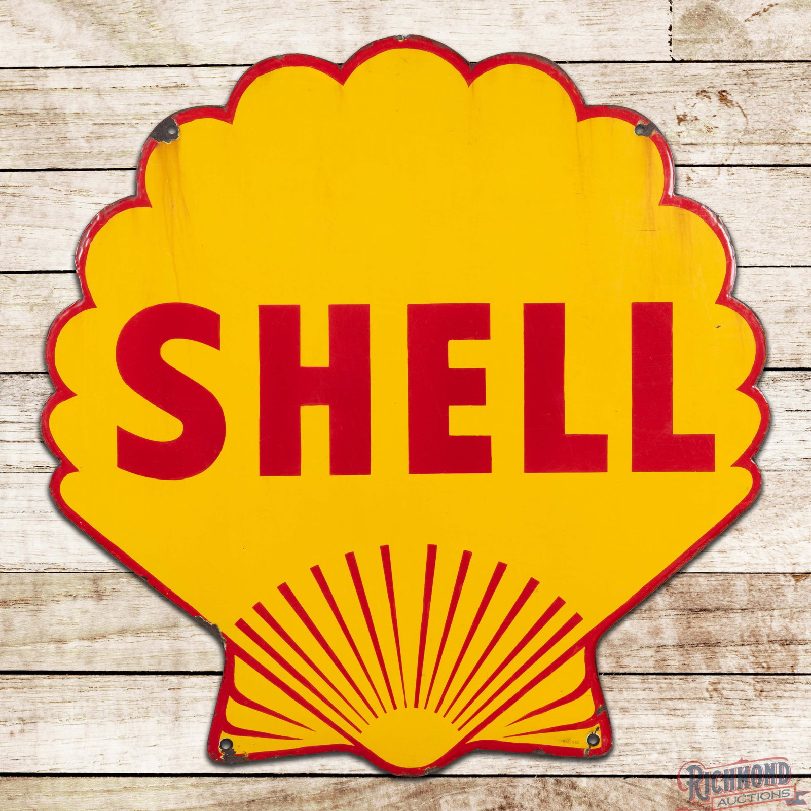 Shell Gasoline 39" Double Sided Porcelain Sign (1 of 3)