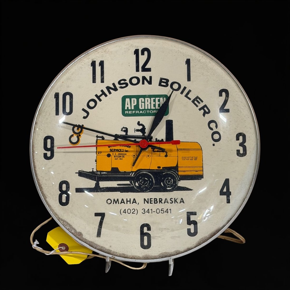 Ap Green Refractories Clock: Motor makes noise but clock isn't working. 12" H. All items are eligible for free delivery to Rustbelt Americana in East Moline, IL on 8/6-7 or other shows that Richmond Auctions attends. Size 12" H M
