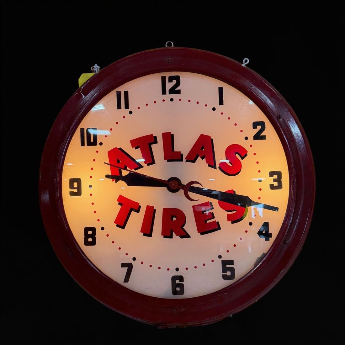 Atlas Tires Light Up Clock - 2