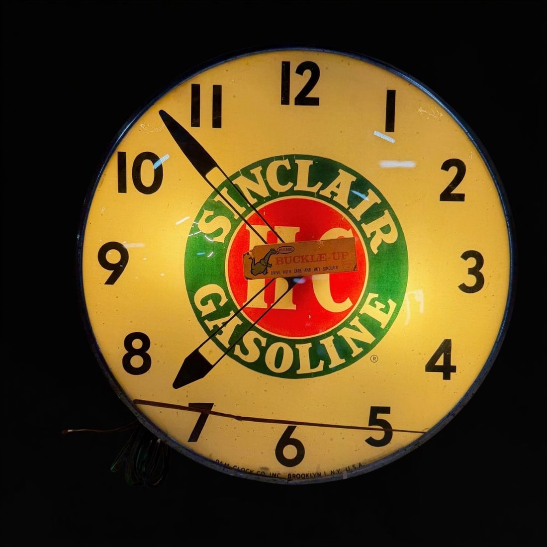 Sinclair Gasoline HC Light Up Pam Clock - 2