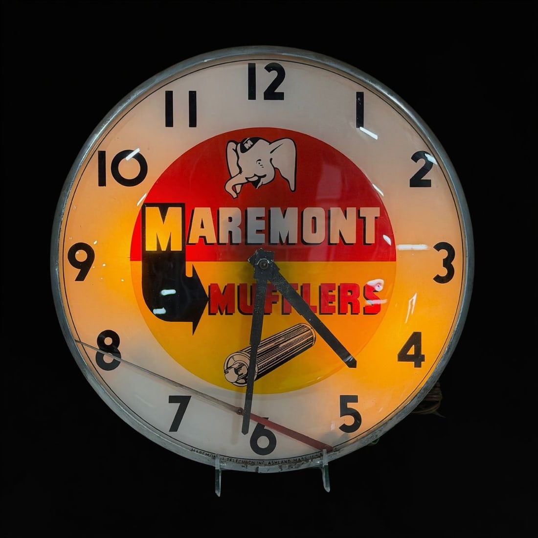 Maremont Mufflers Light Up Pam Clock - 2