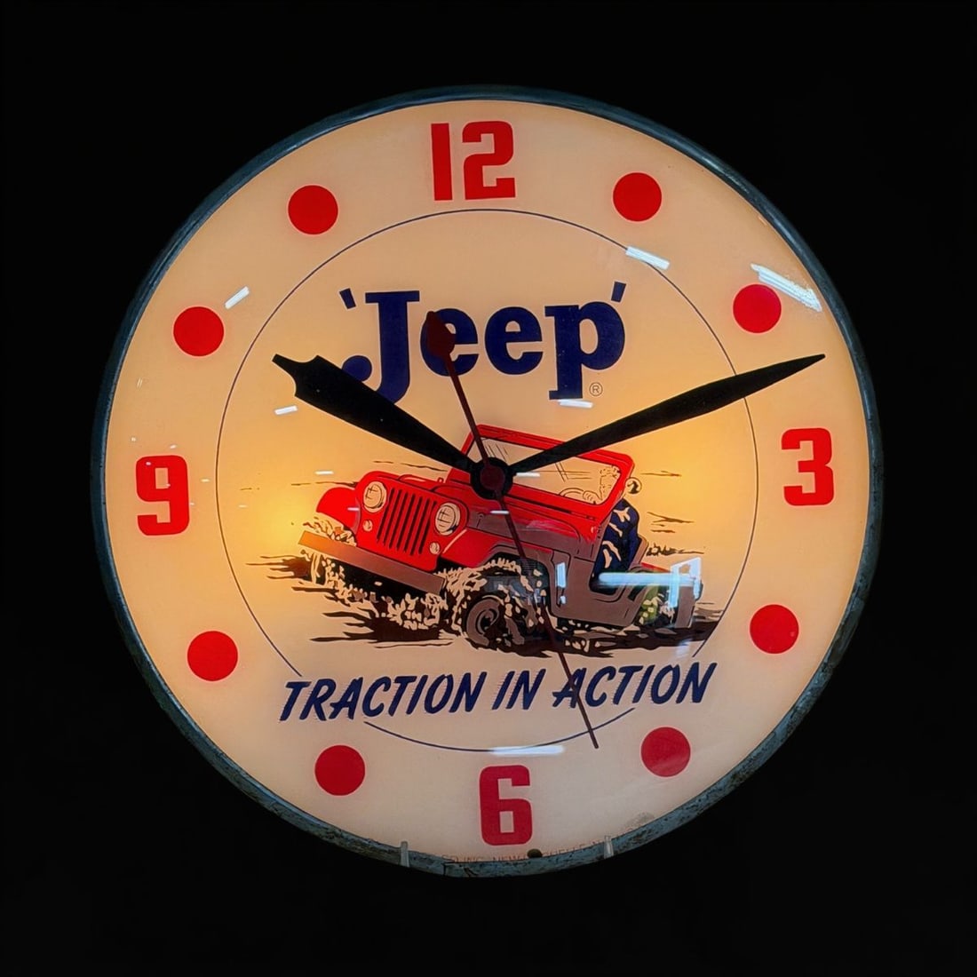 Jeep Traction In Action Pam Clock - 2