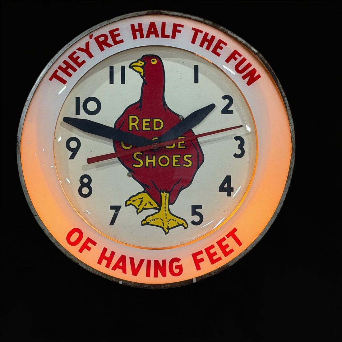 Red Goose Shoes Light Up Clock - 2