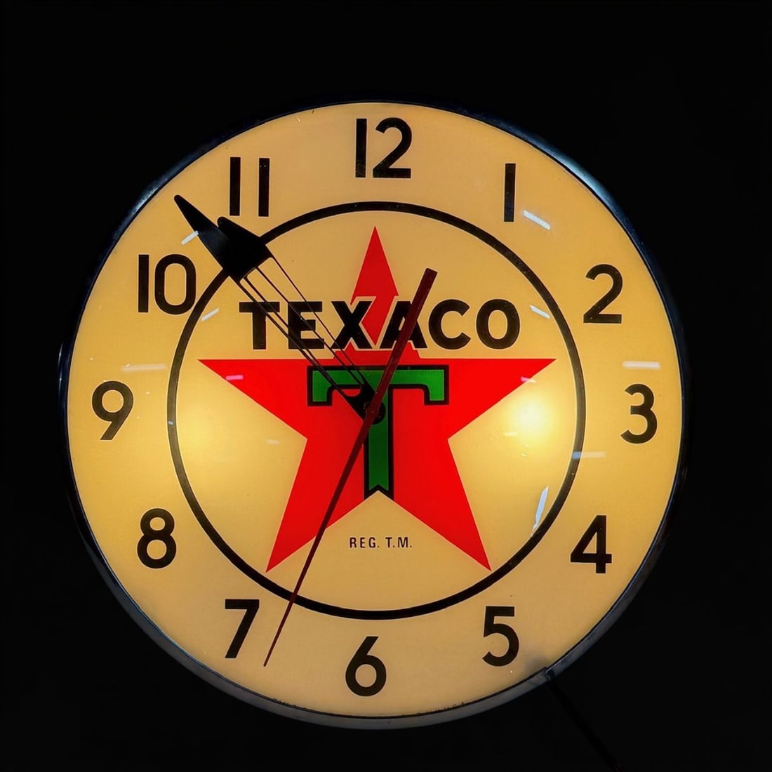 Texaco Gas Oil Pam Clock - 2