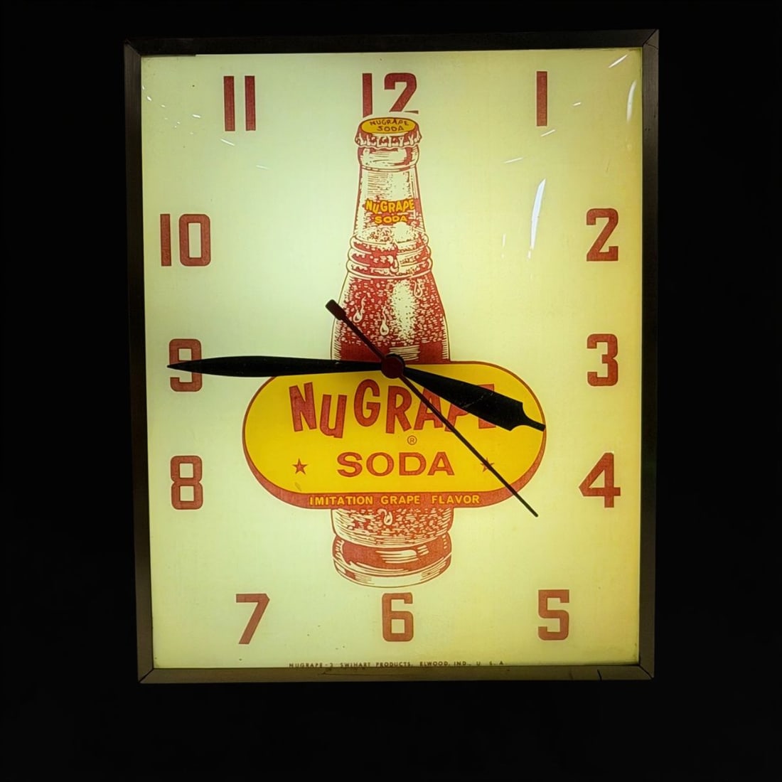 NuGrape Soda Swihart Light Up Clock - 2