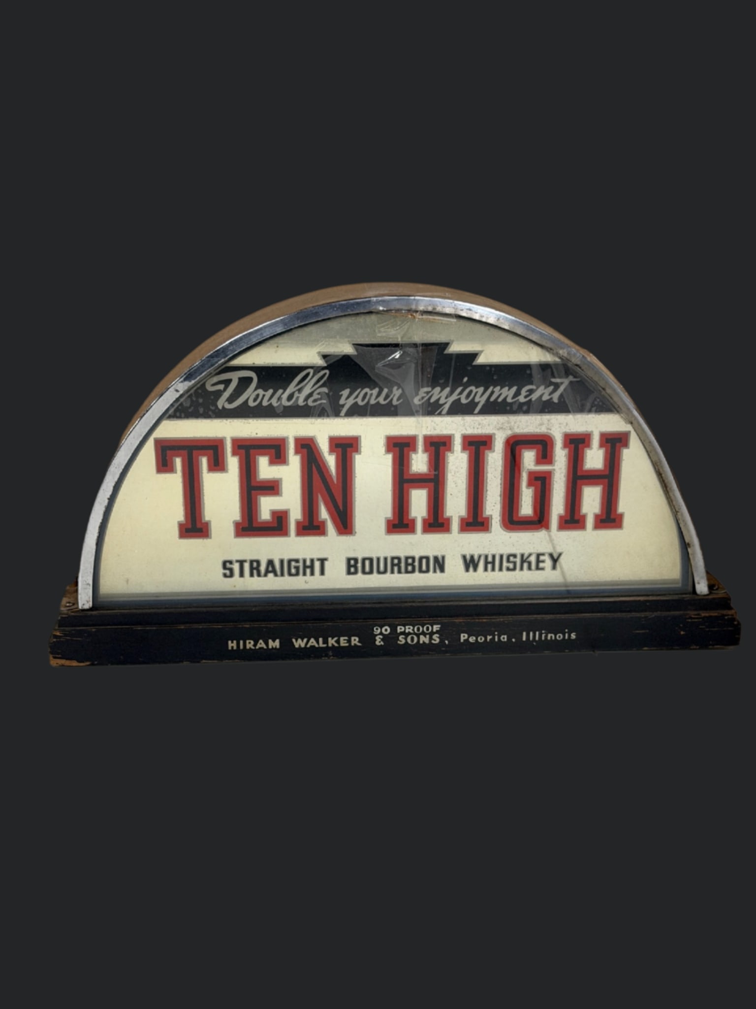 Ten High Straight Bourbon Whiskey Flashing Sign - 2