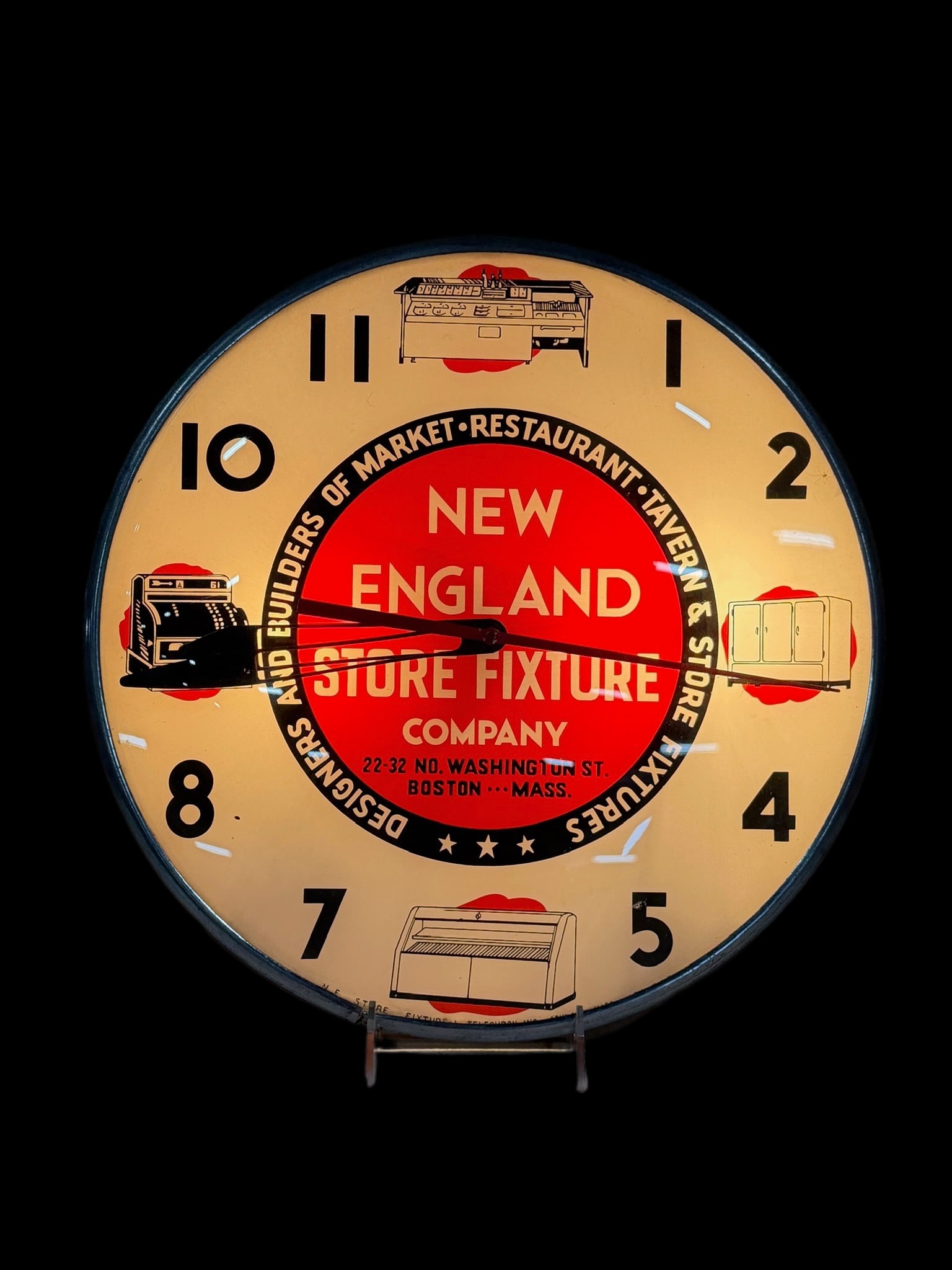 New England Store Fixture Company Clock - 2
