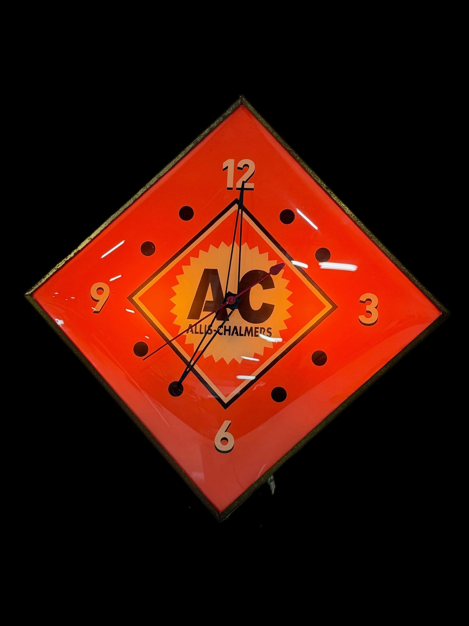 Ac Chalmers Light Up Clock. AGE UNKNOWN - 2
