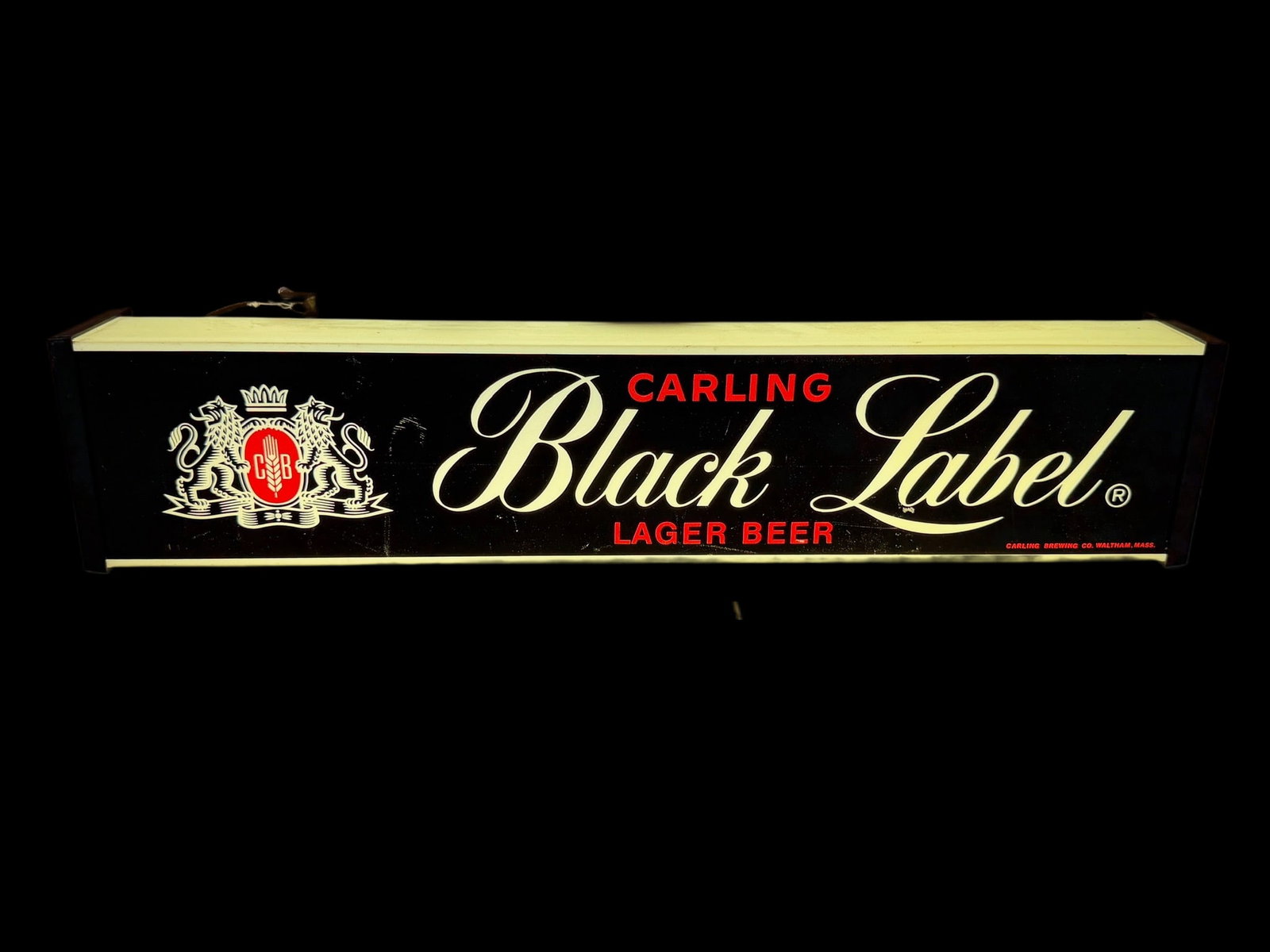 Carling Black Label Lager Beer Double Sided Light Up Sign - 2