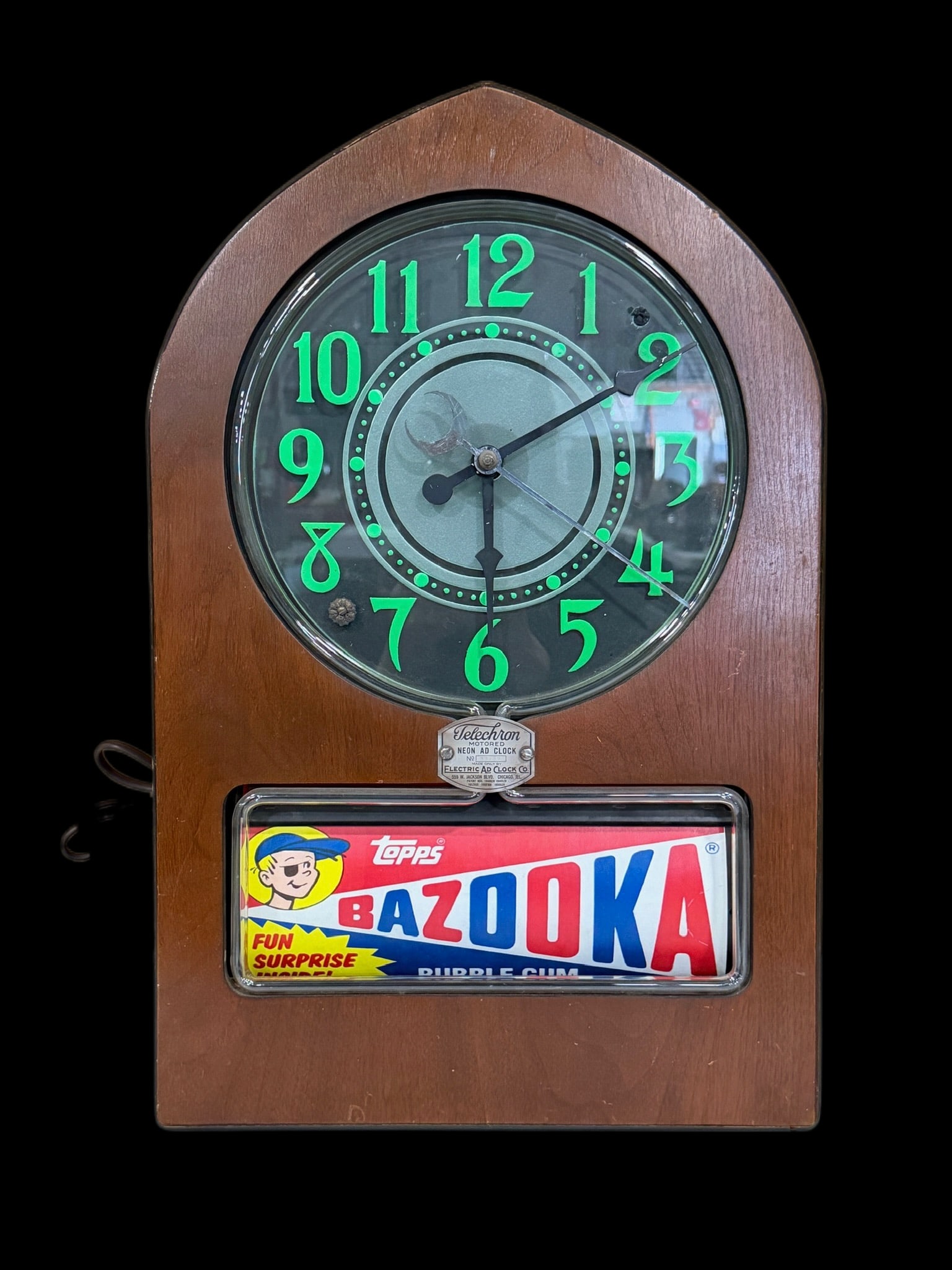 Telechron Neon Ad Clock Bazooka Gum (1 of 5)