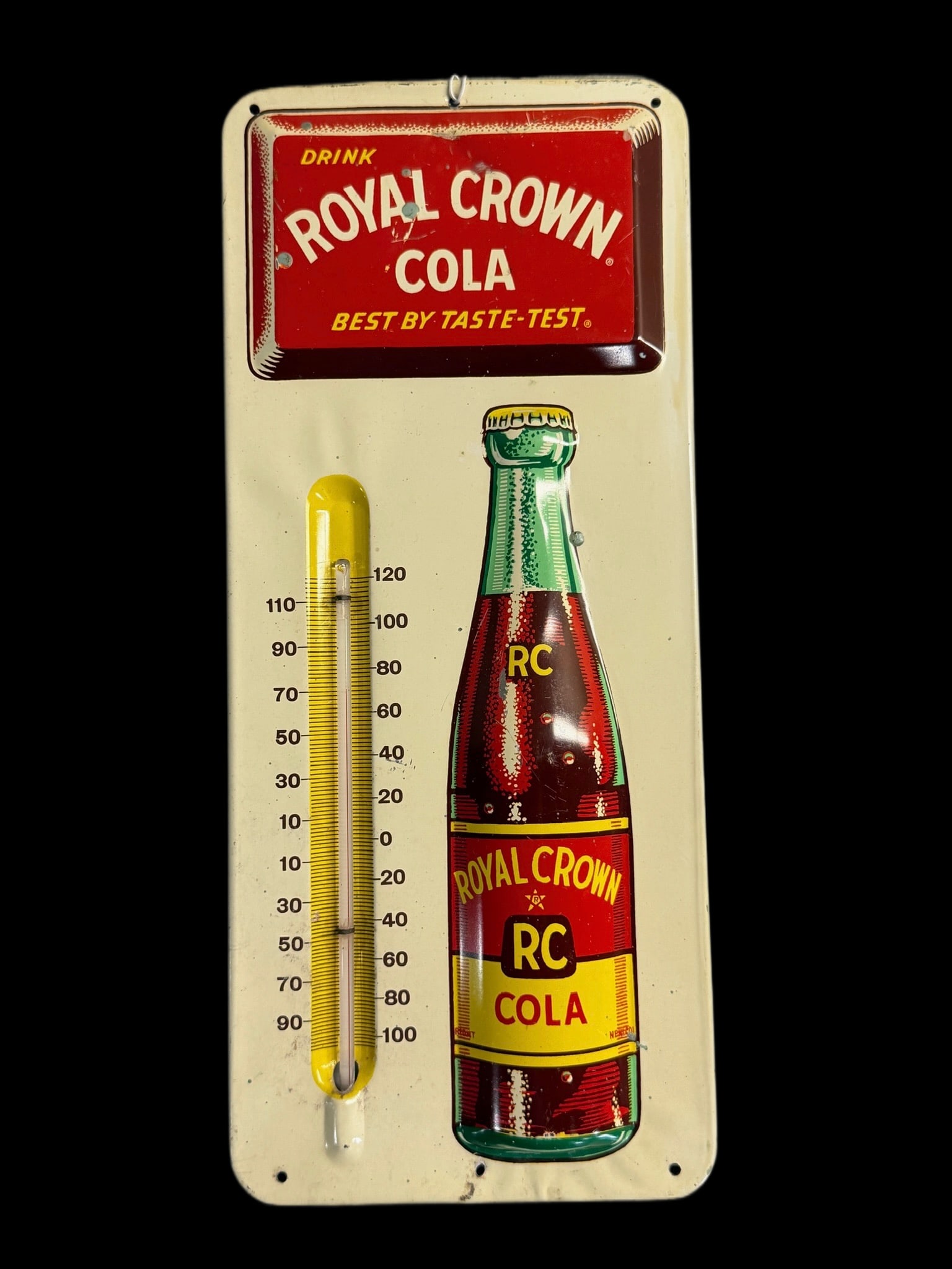 Royal Crown Cola RC Soda Embossed Thermometer (1 of 2)