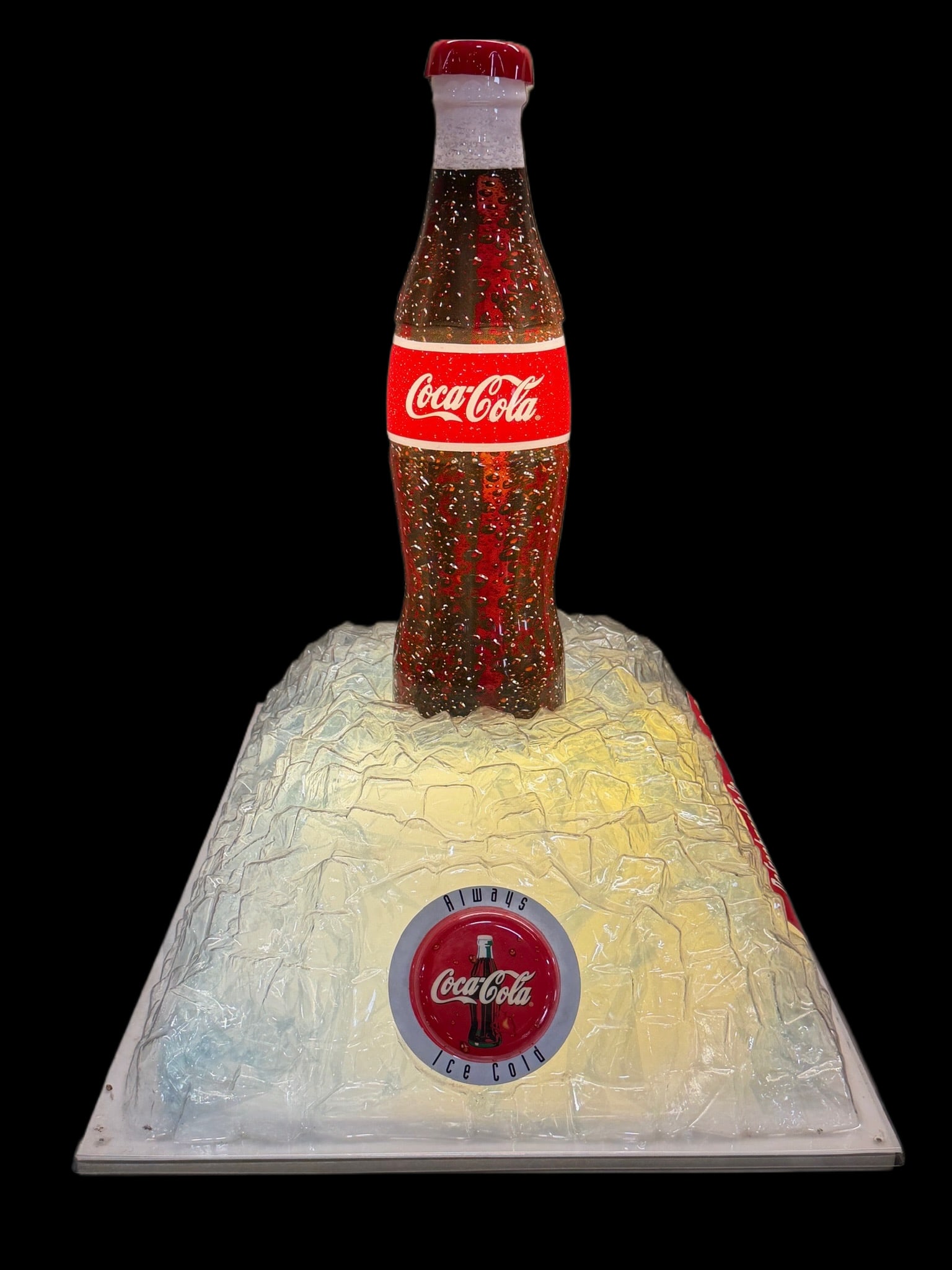 Coca Cola Coke Bubbling Bottle Spinning Display - 2