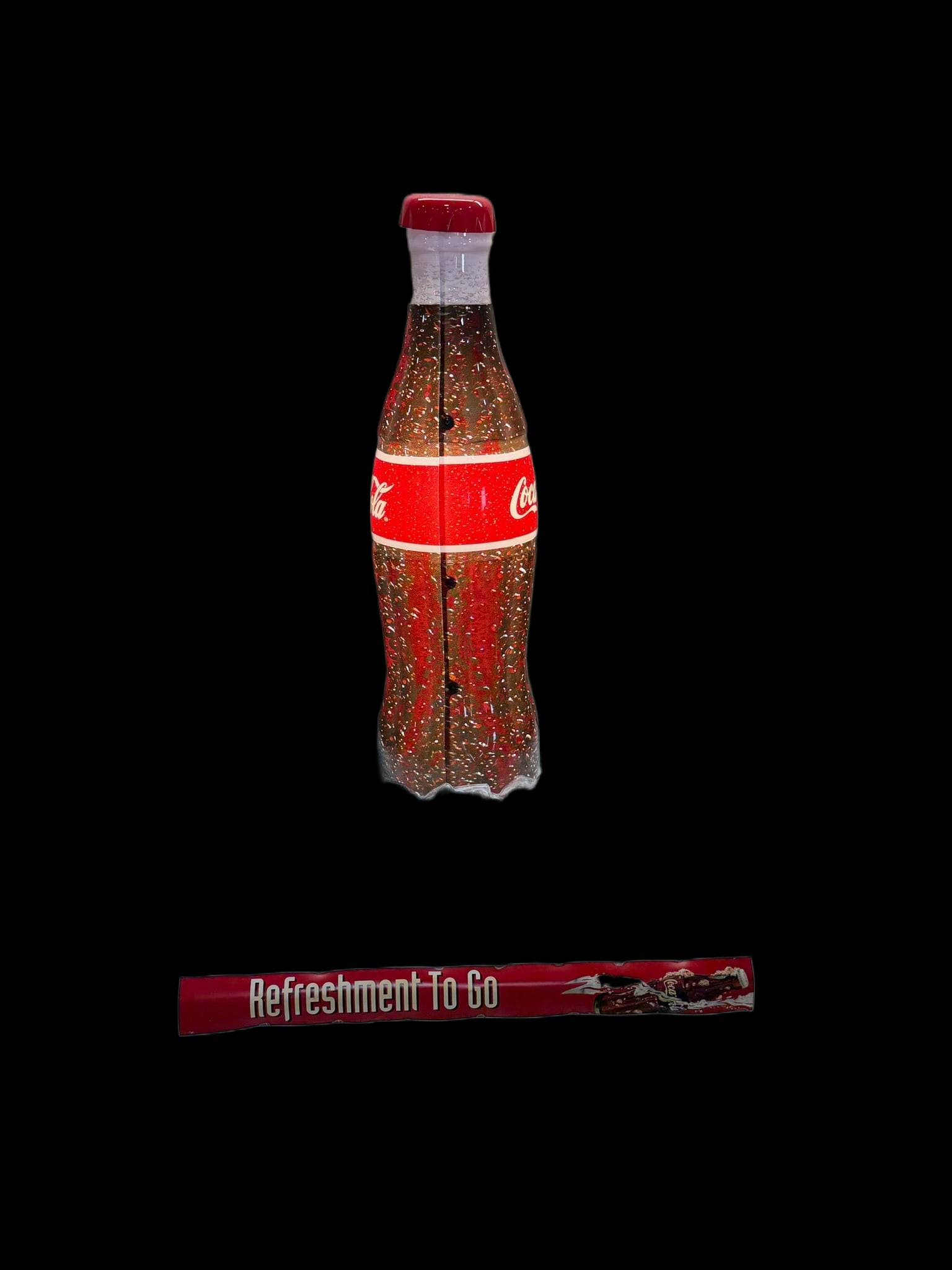 Coca Cola Coke Bubbling Bottle Spinning Display - 3