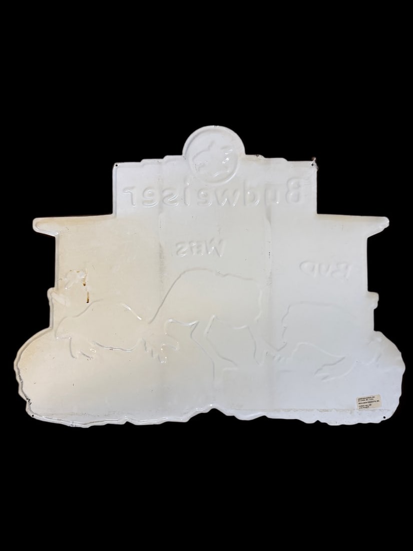 Budweiser Frog Tin Metal Sign - 2
