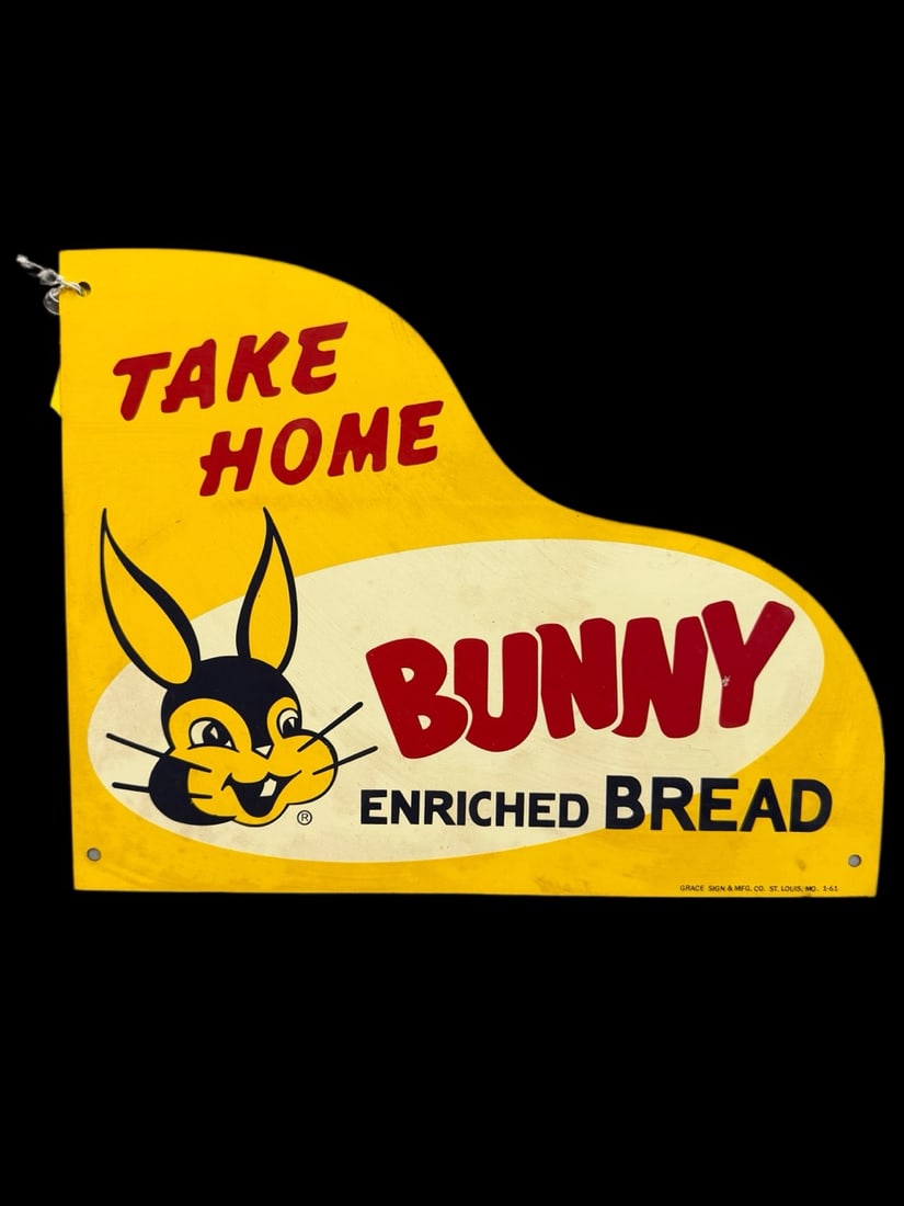 3 Bunny Enriched Bread Sign And Door Push AGE UNKNOWN - 3