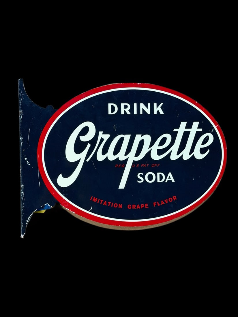 Grapette Drink Soda Flange Sign - 2