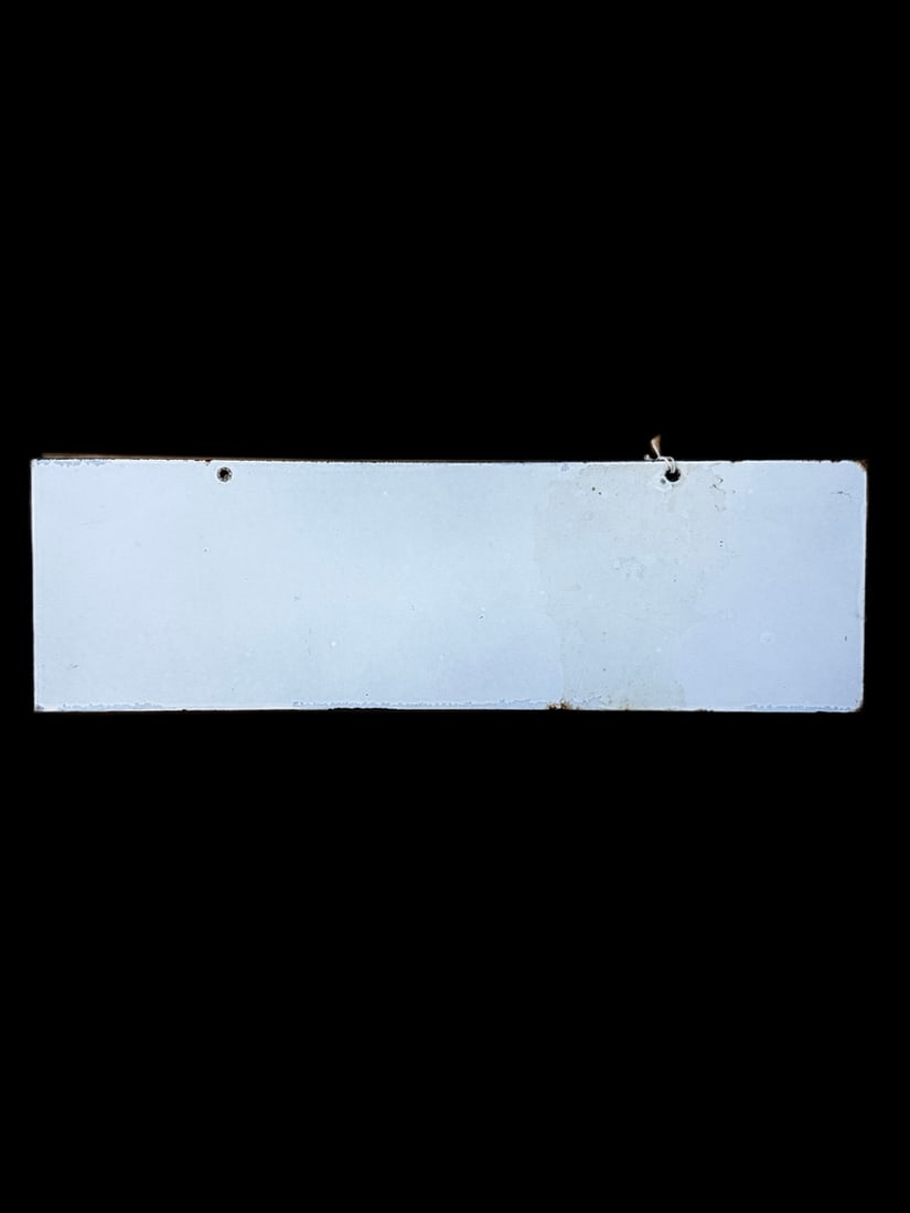 No Smoking Porcelain Sign - 2