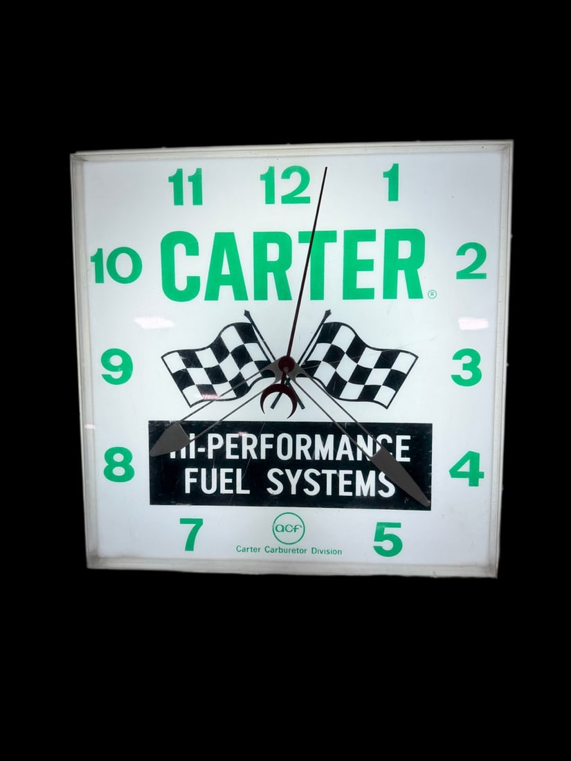Carter High Performance Fuel System Plastic Clock - 2