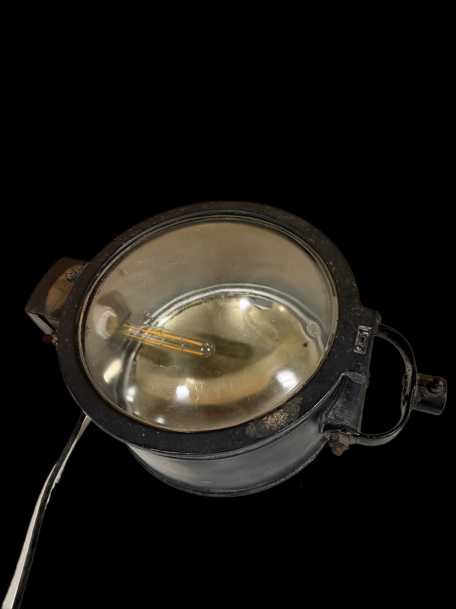 Western Electric Davis Flood Flight: Functions properly, very heavy. Has western electric davis flood light tag.. 24" H x 15" W x 12" D. All items are eligible for free delivery to Rustbelt Americana in East Moline, IL on 8/6-7 or other