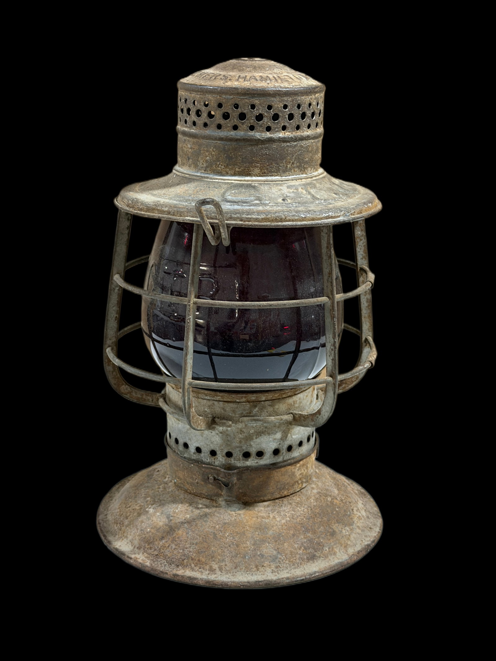 1920's E.T. Wright Grand Trunk Railroad Lantern Lamp - 2