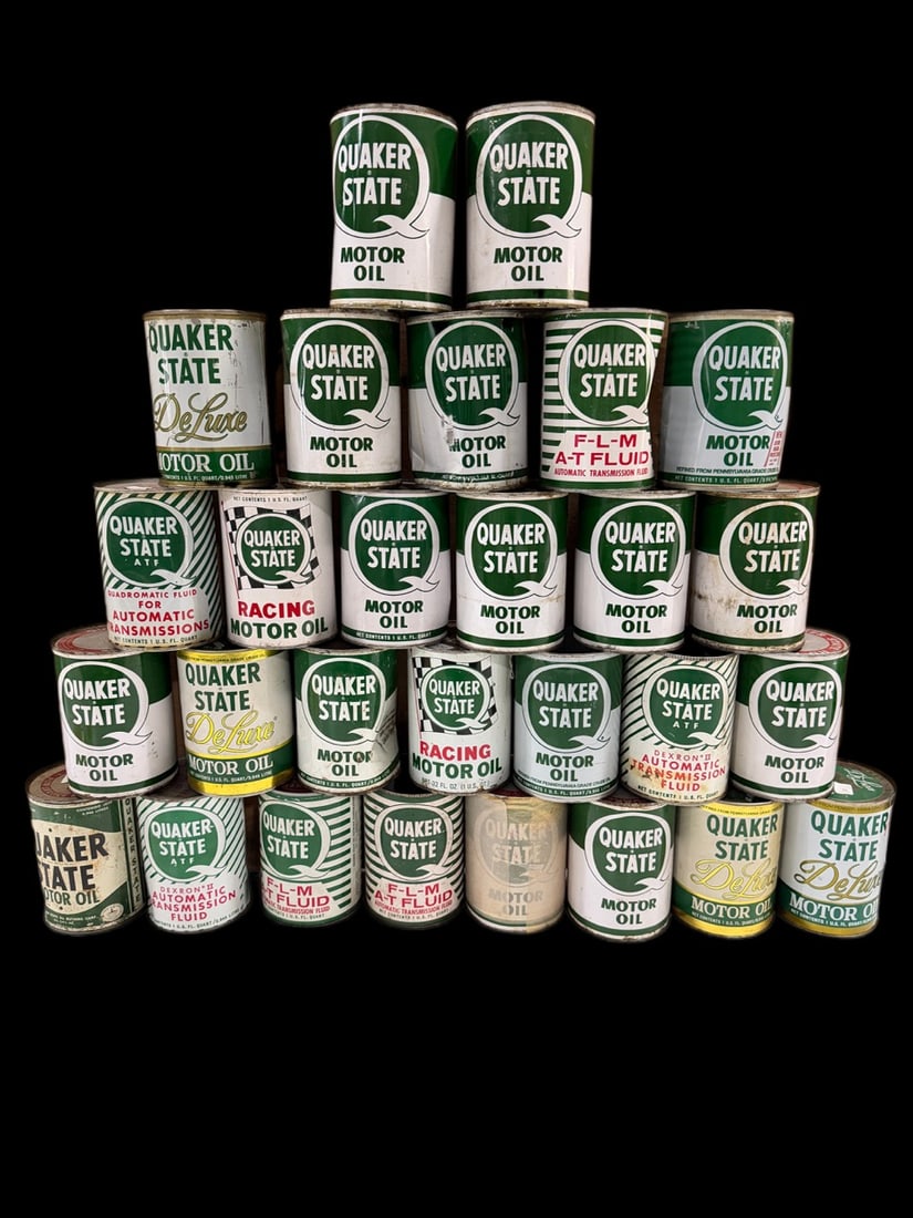 Quaker State Racing Motor Oil Cans (1 of 2)