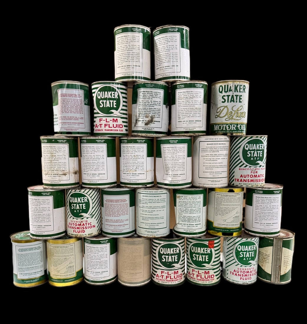 Quaker State Racing Motor Oil Cans - 2