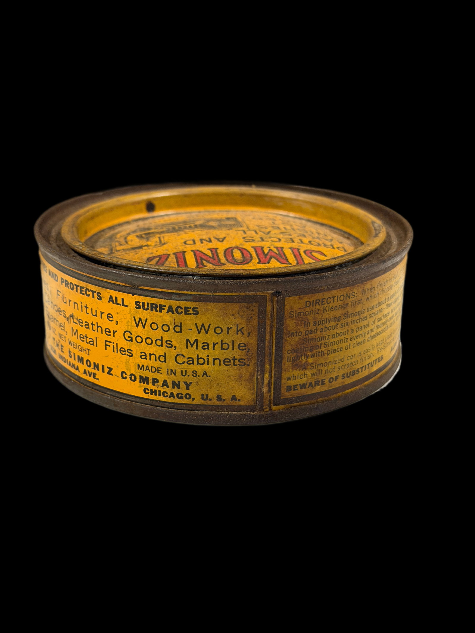 Simoniz Protects All Finishes Wax Can - 3