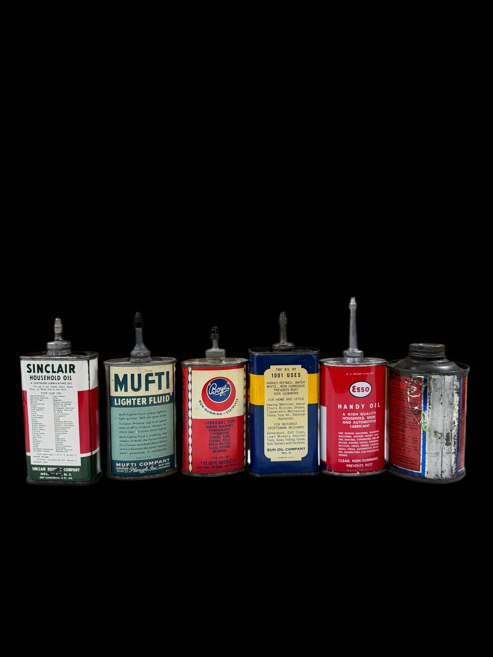 Mixed Lot Of Esso Sunoco Boye Mufti Sinclair Oil Oilers - 2