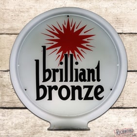 Johnson Brilliant Bronze Gasoline Single 13.5" Lens w/ Milk Glass Ballcrank Body