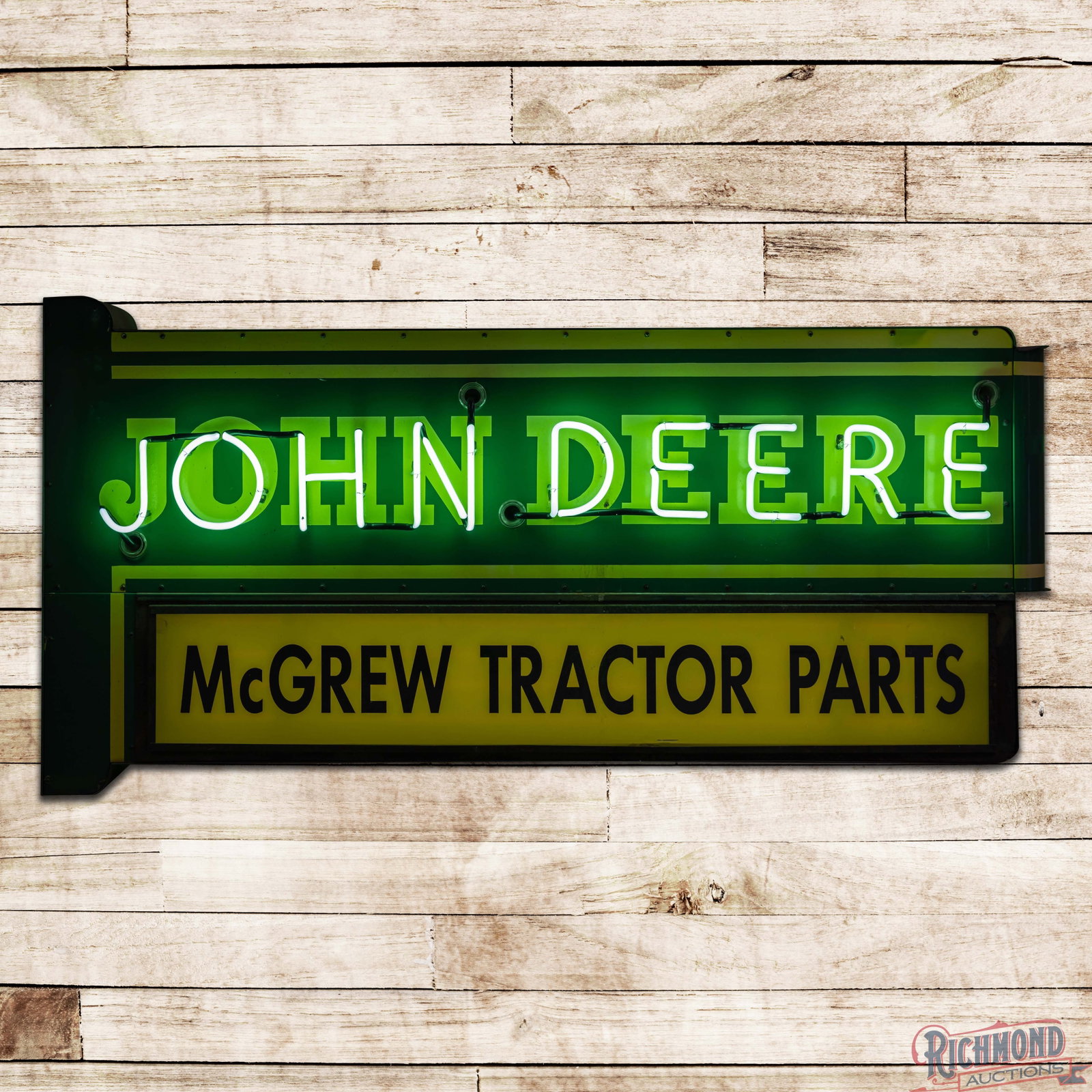 John Deere McGrew Tractor Parts 6' DSP Factory Neon Sign (1 of 5)