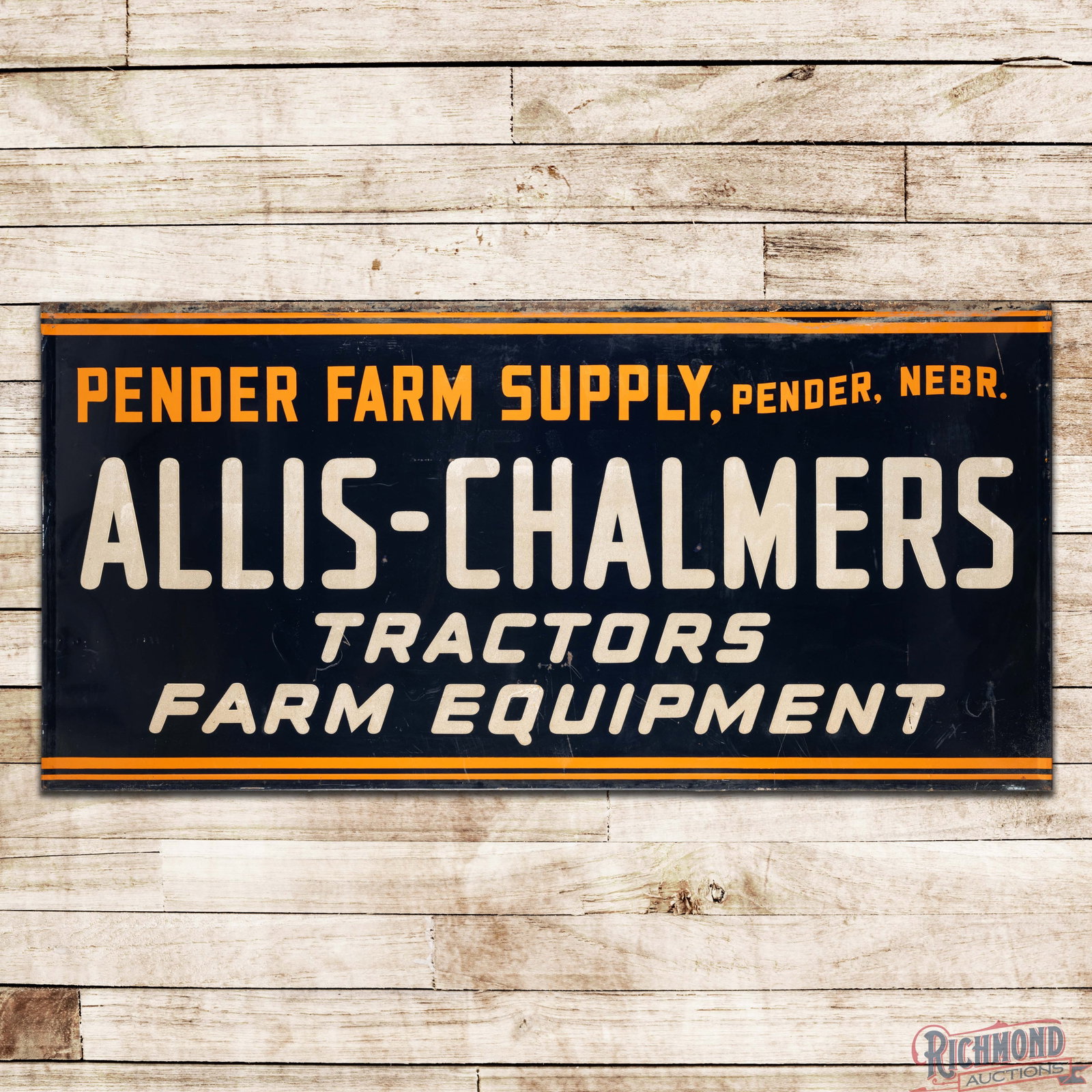 Allis Chalmers Tractors Farm Equipment 8' SST Sign Pender Farm Supply Nebraska (1 of 3)