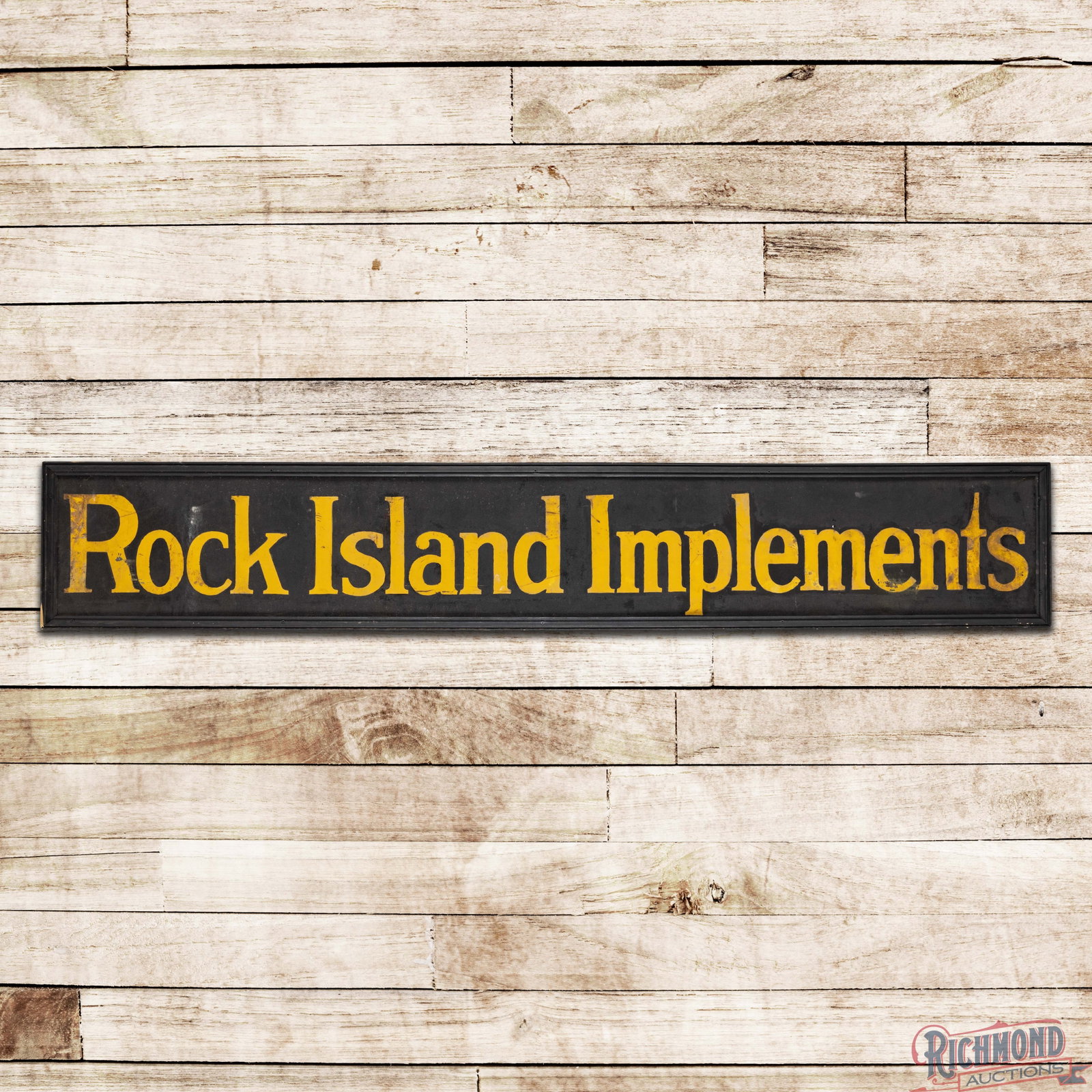 Scarce Rock Island Implements 8' SST Smaltz Sign (1 of 3)