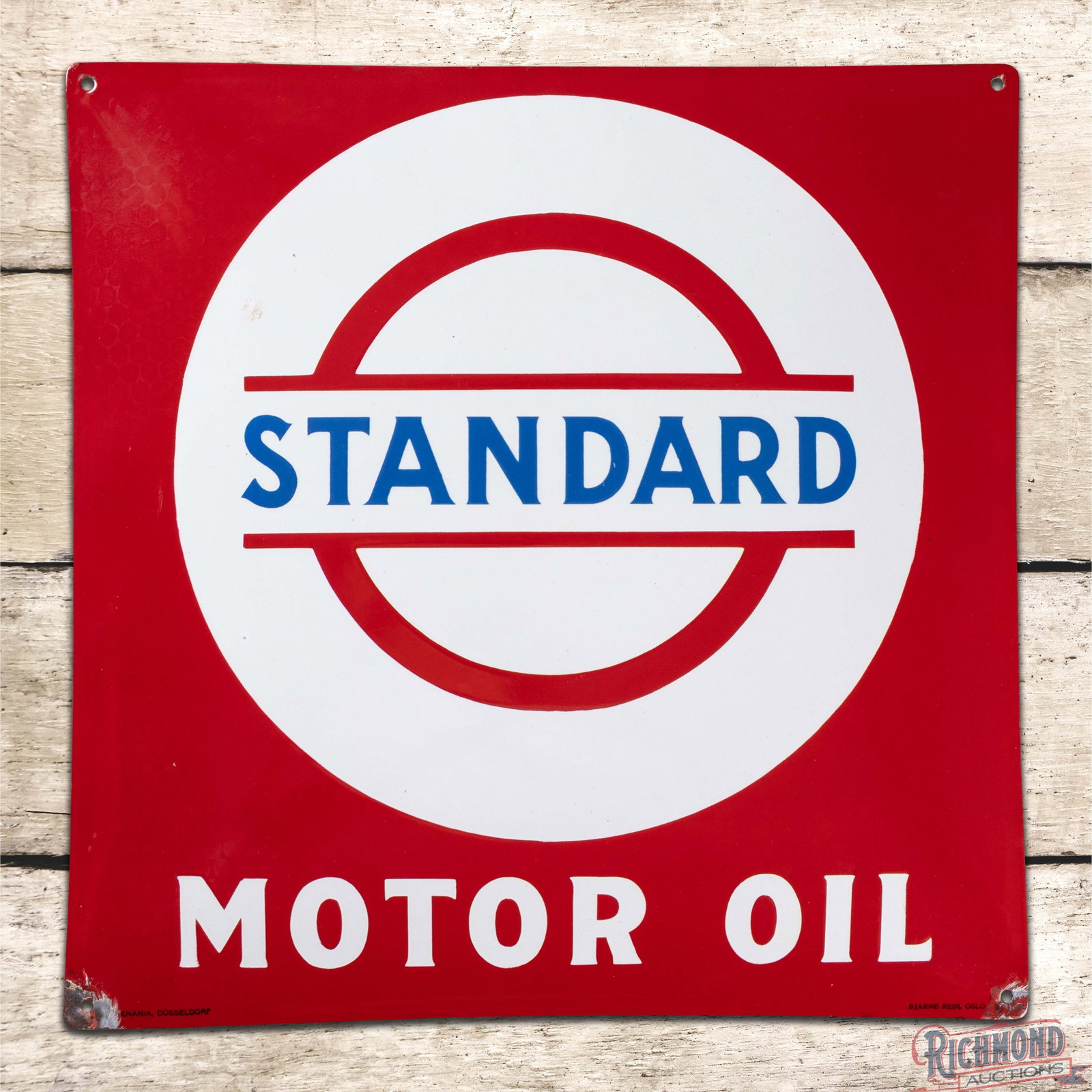 Standard Motor Oil 19.5" SSP Convex Sign w/ Logo (1 of 3)
