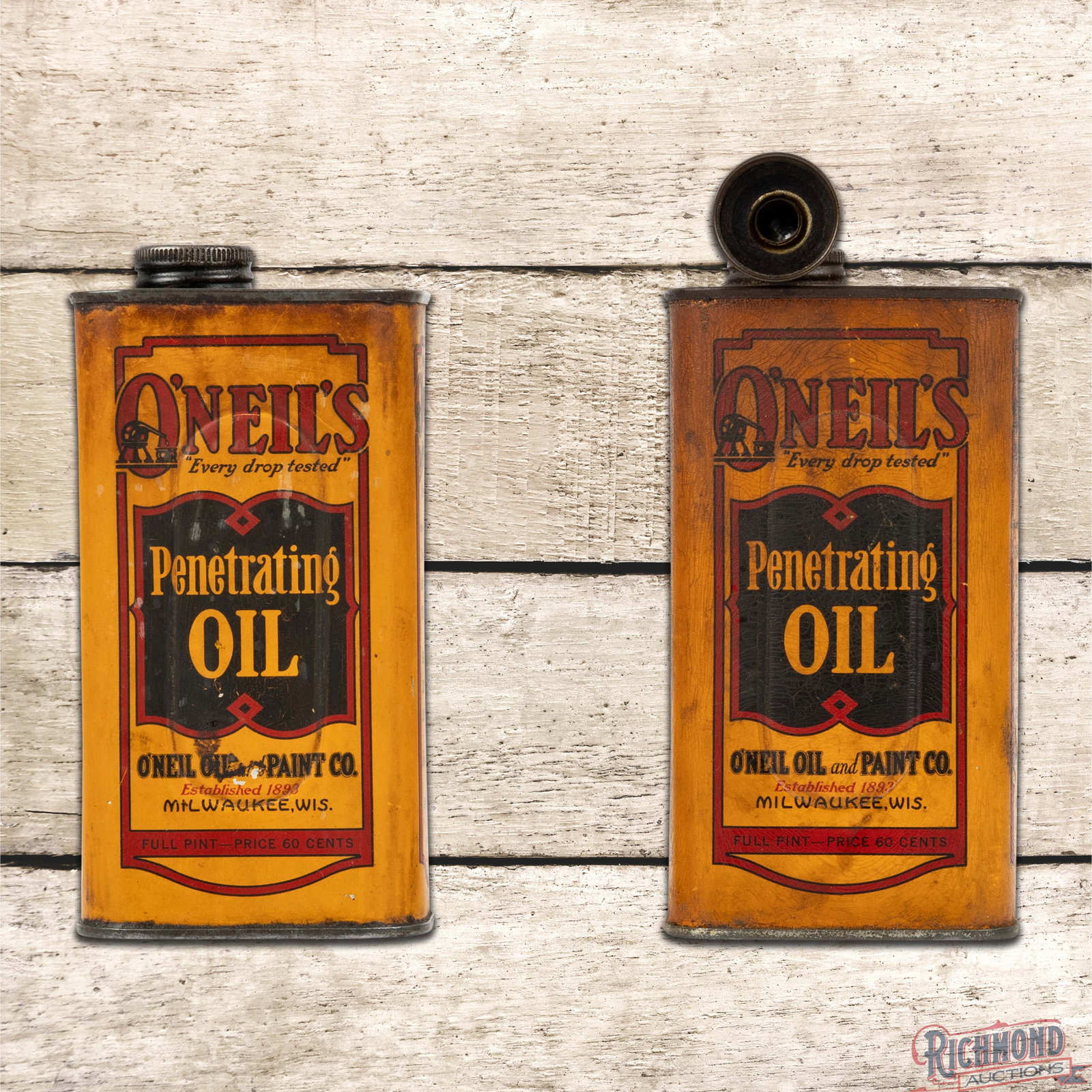 Group of 2 O'Neal's Penetrating Oil Metal Cans (1 of 6)