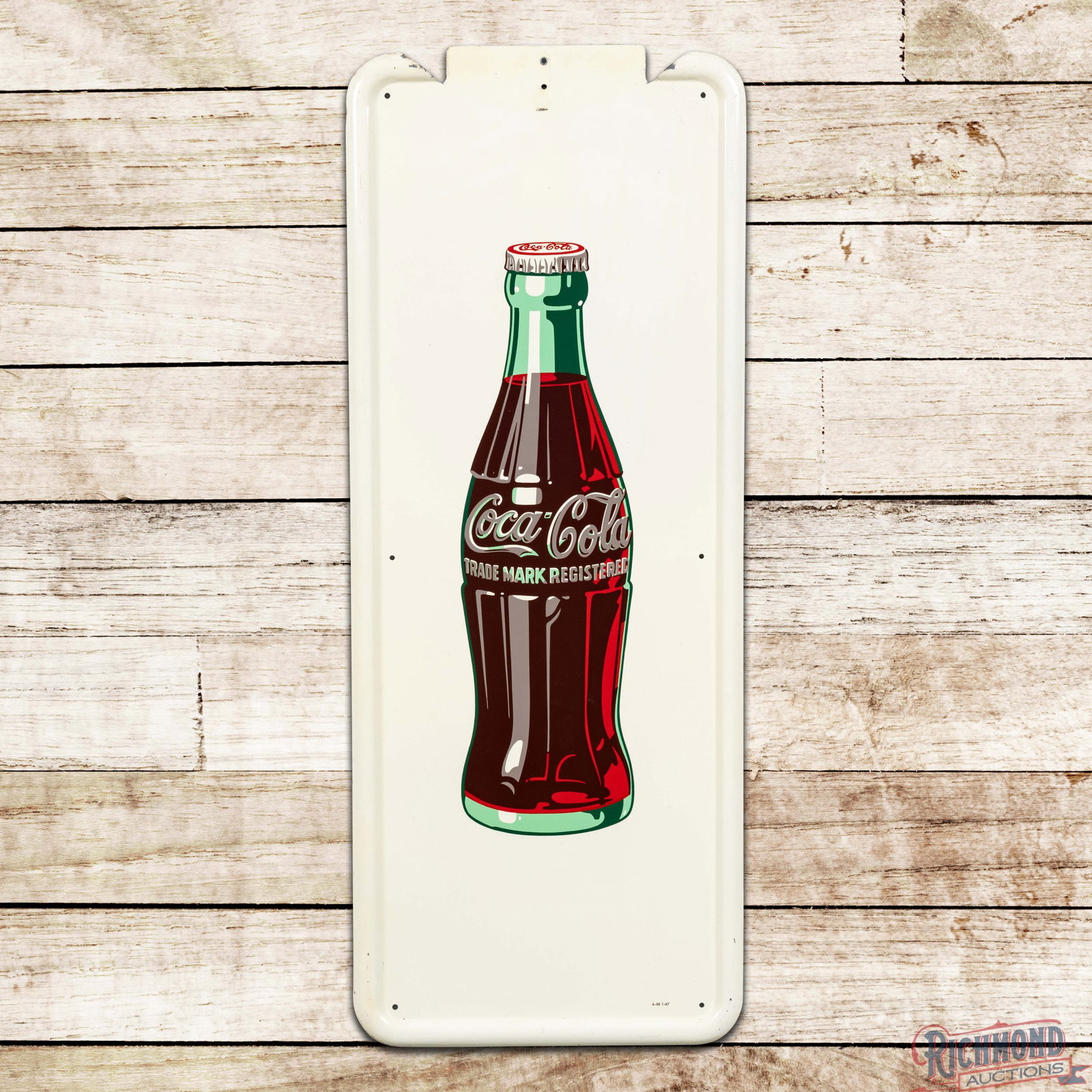 1947 Coca Cola Pilaster Sign w/ Bottle (1 of 3)