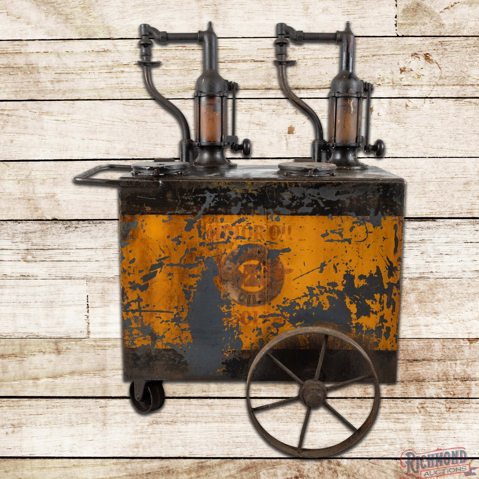 Johnson Oils Double Lubester Cart w/ Original Paint (1 of 5)