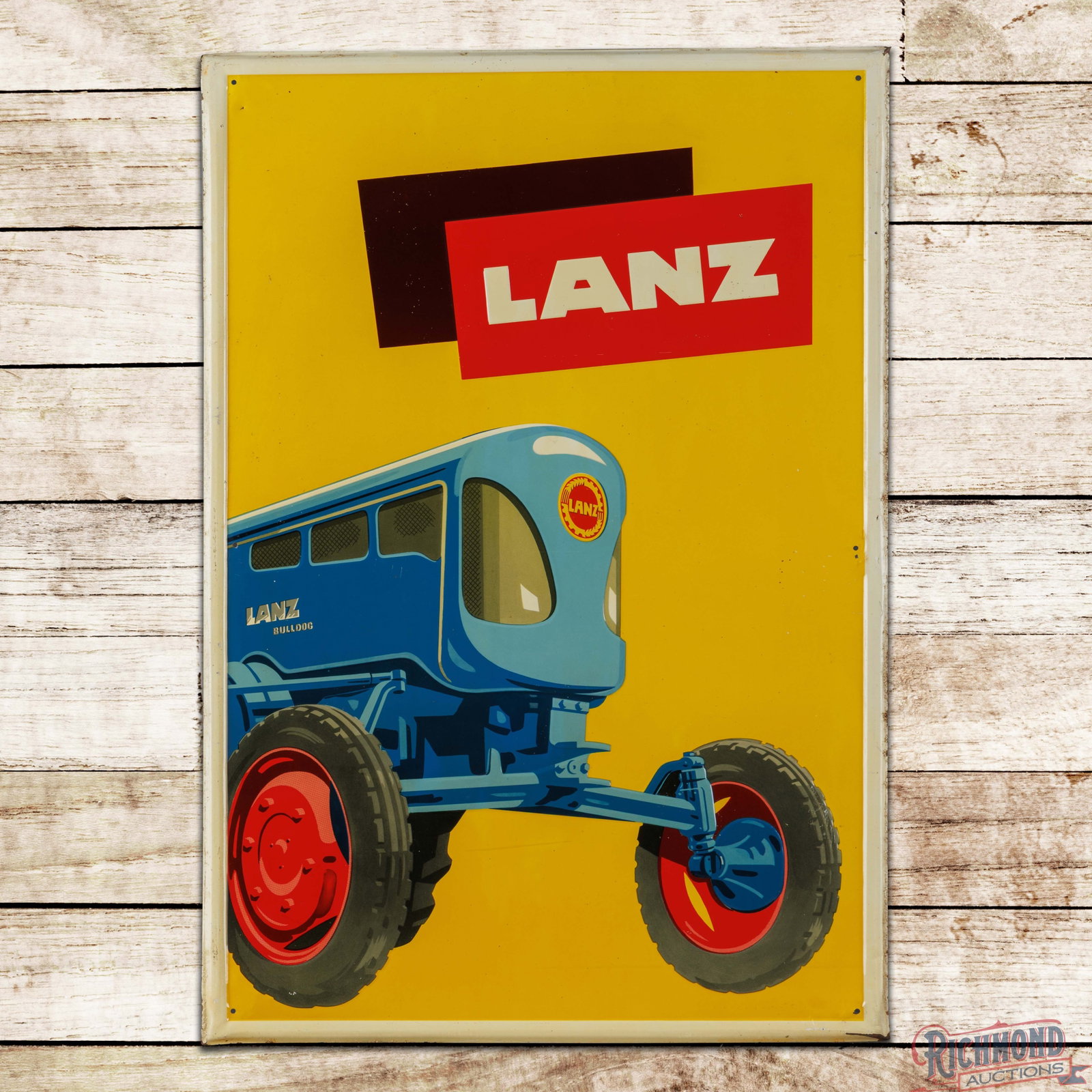 Lanz Bulldog Tractors Emb. SST Sign w/ Logo (1 of 3)