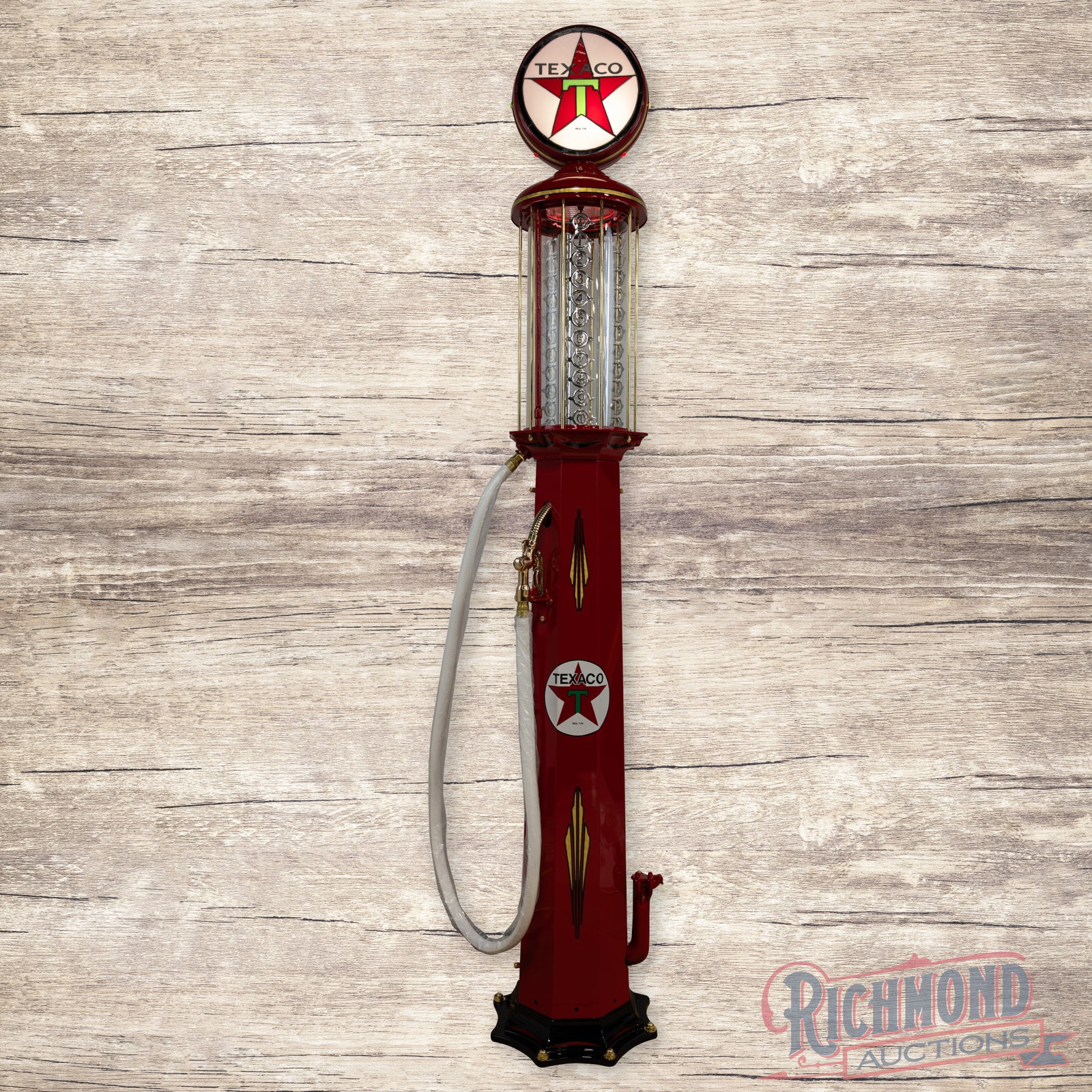 Incredible American 2000 Series 10 Gallon Visible Gas Pump Restored In Texaco (1 of 5)