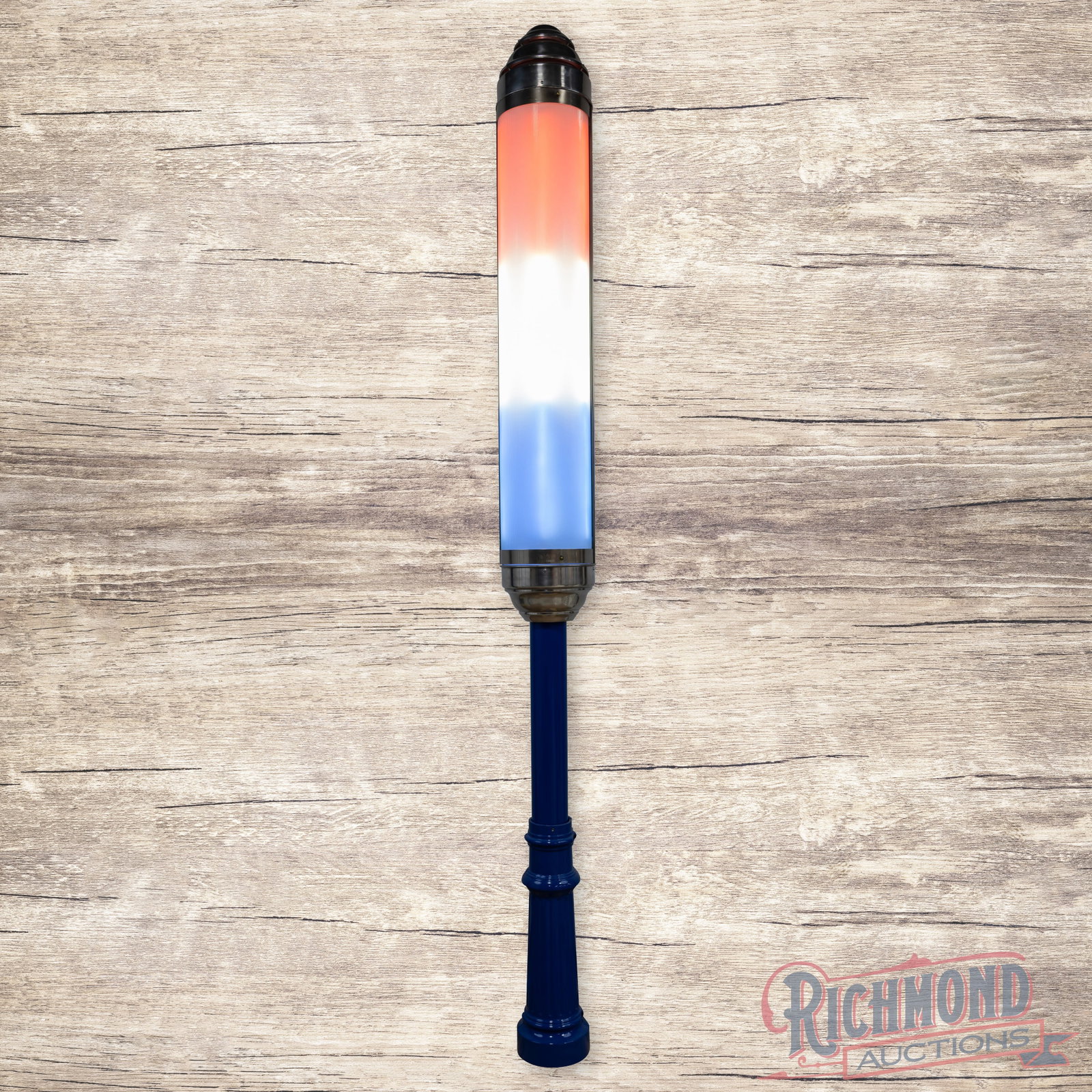 Amazing 1950s Oscar Phillips "Bomb Pop" Service Station Glo-Rite Light Restored (1 of 5)