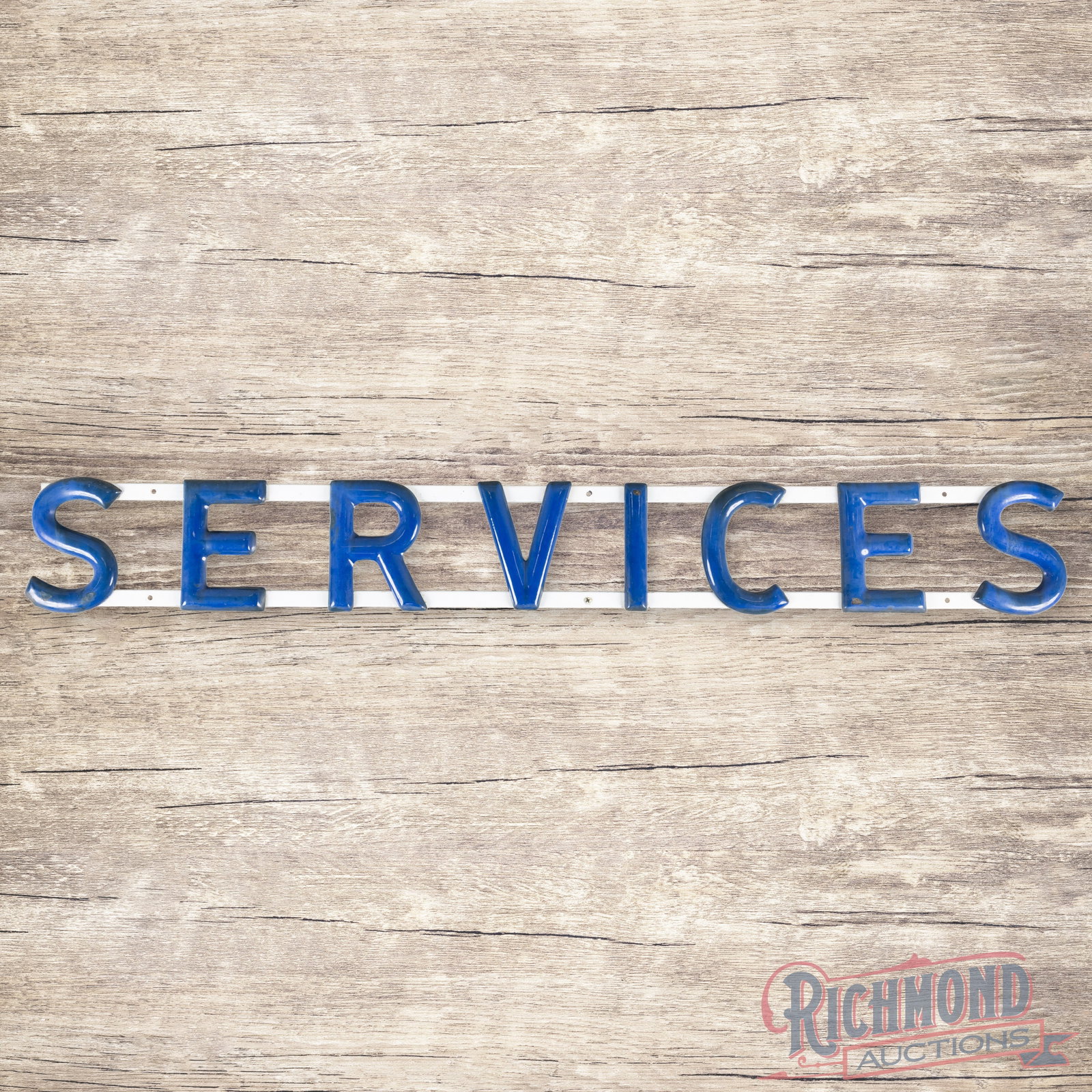 Standard Services Gas Station 7.5' Convex Letter Sign (1 of 3)