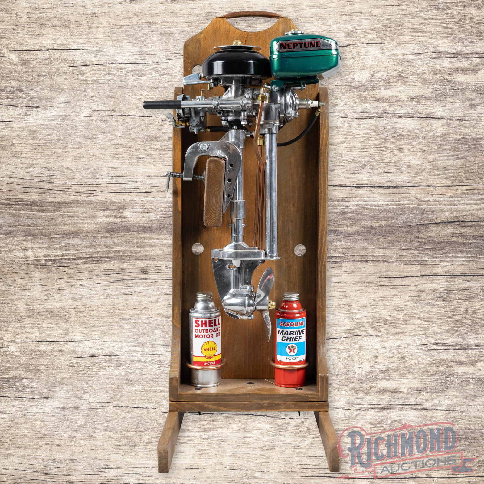 Restored Neptune Outboard Motor Display (1 of 3)