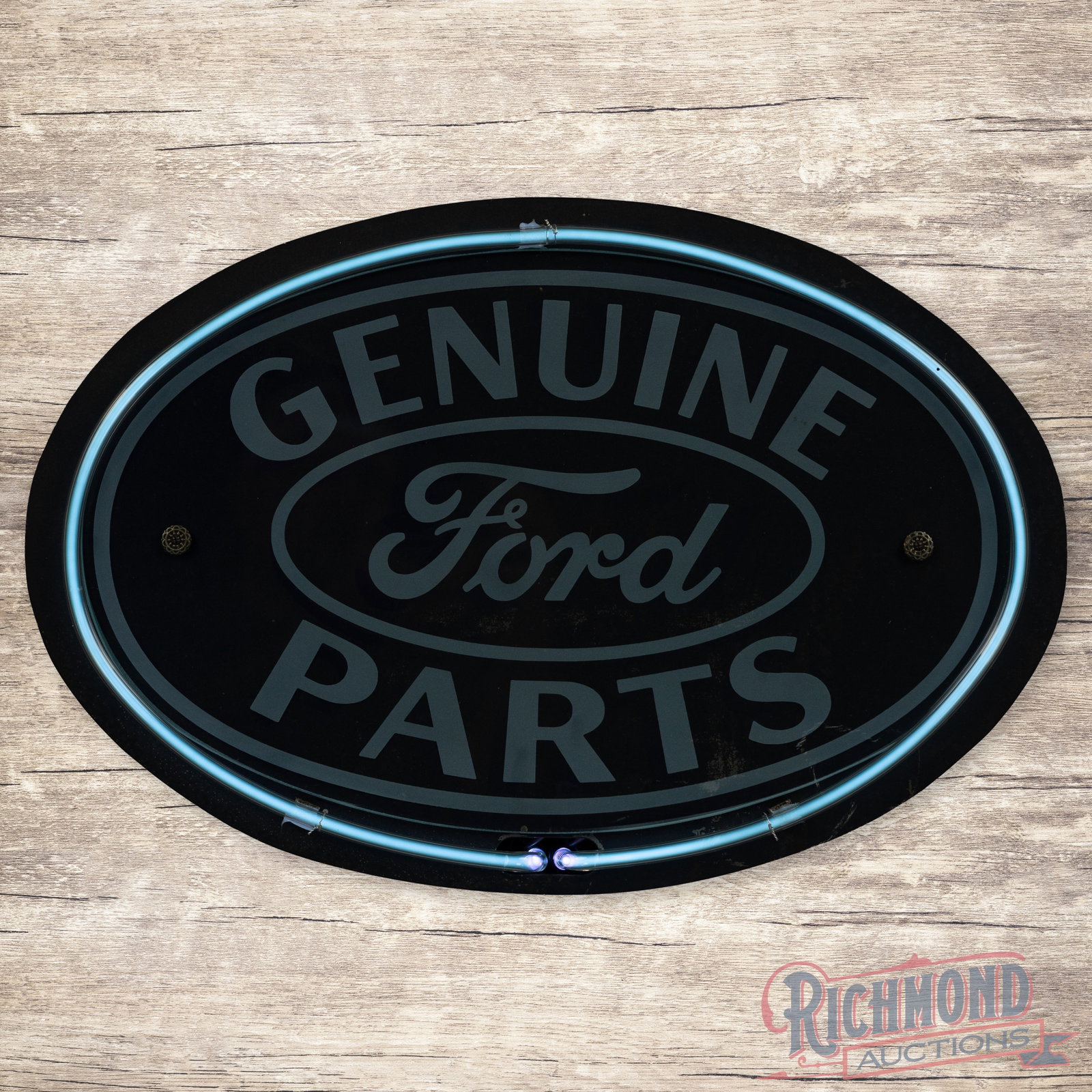 Ford Genuine Parts Etched Glass Countertop Neon Sign (1 of 4)