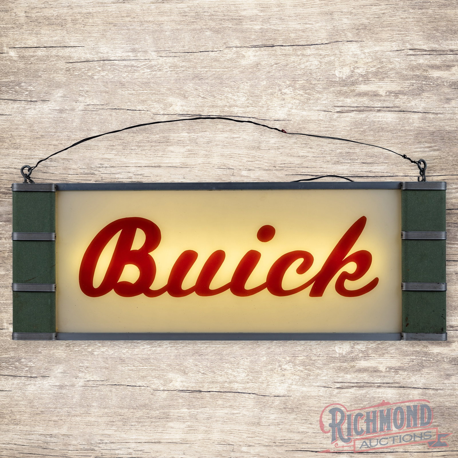 Buick Automobiles 44" Art Deco Lighted Advertising Sign (1 of 4)