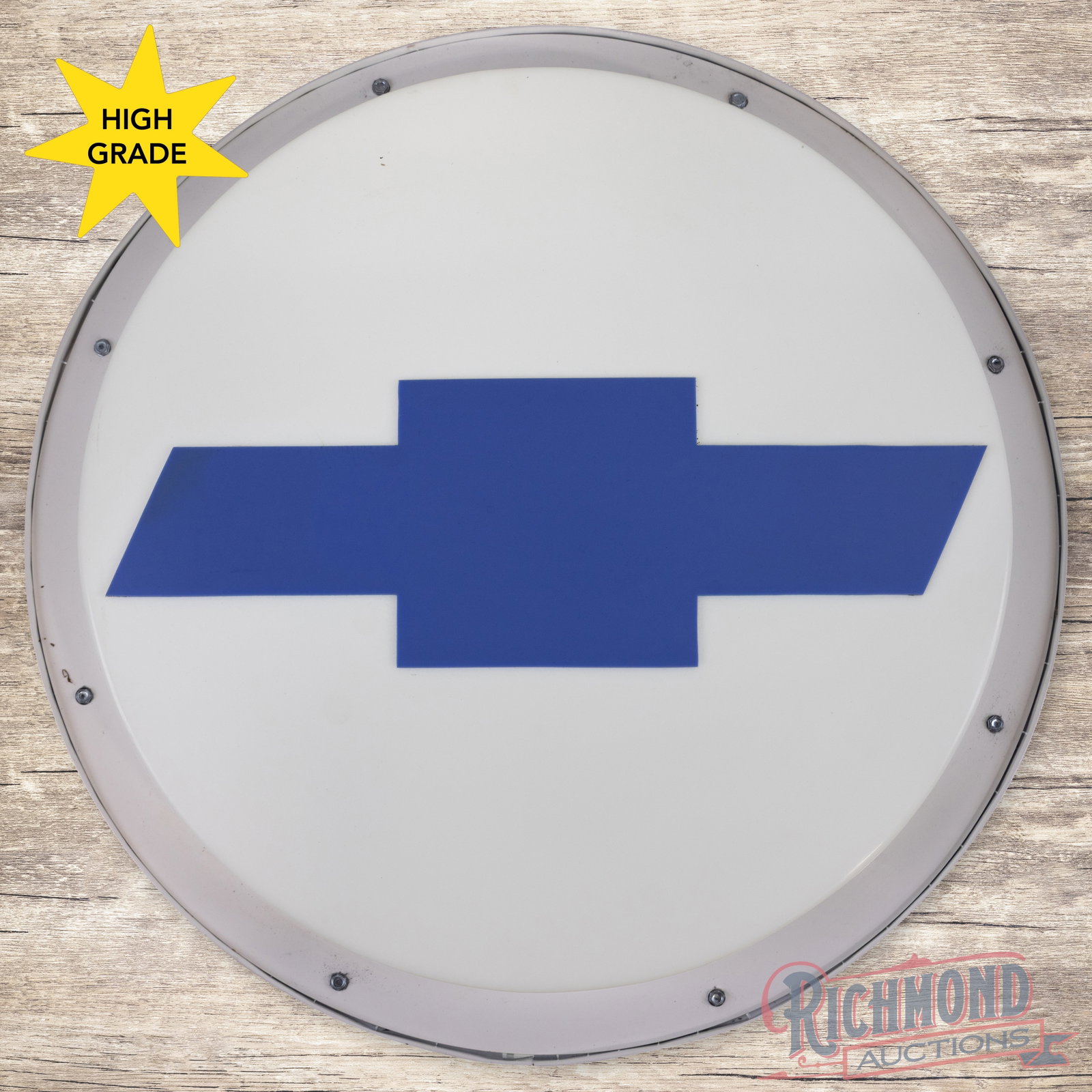 Chevrolet Dealer 24" Plastic Lighted Sign w/ Bowtie (1 of 4)
