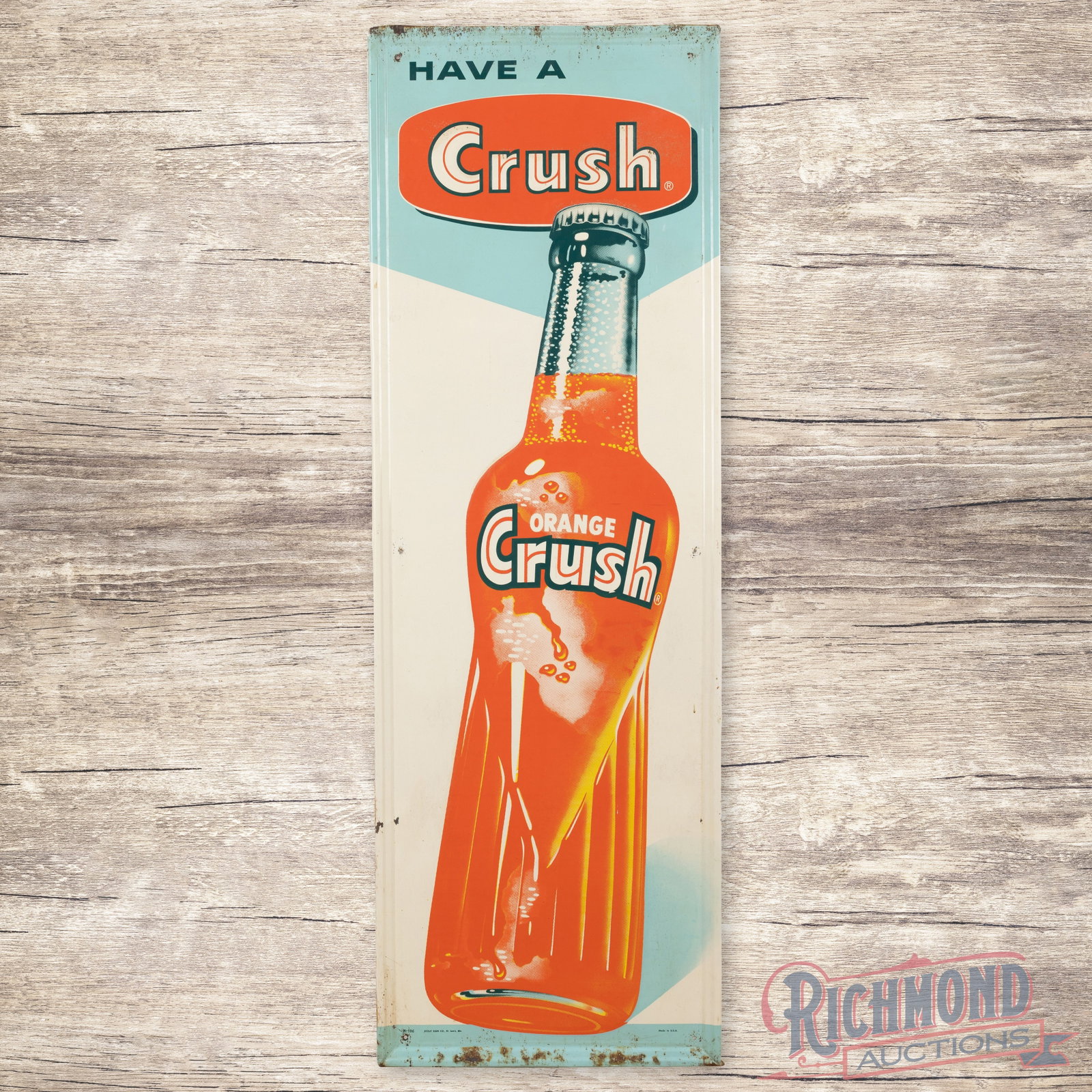 Have a Crush Orange Crush Embossed Vertical Single Sided Tin Sign (1 of 3)