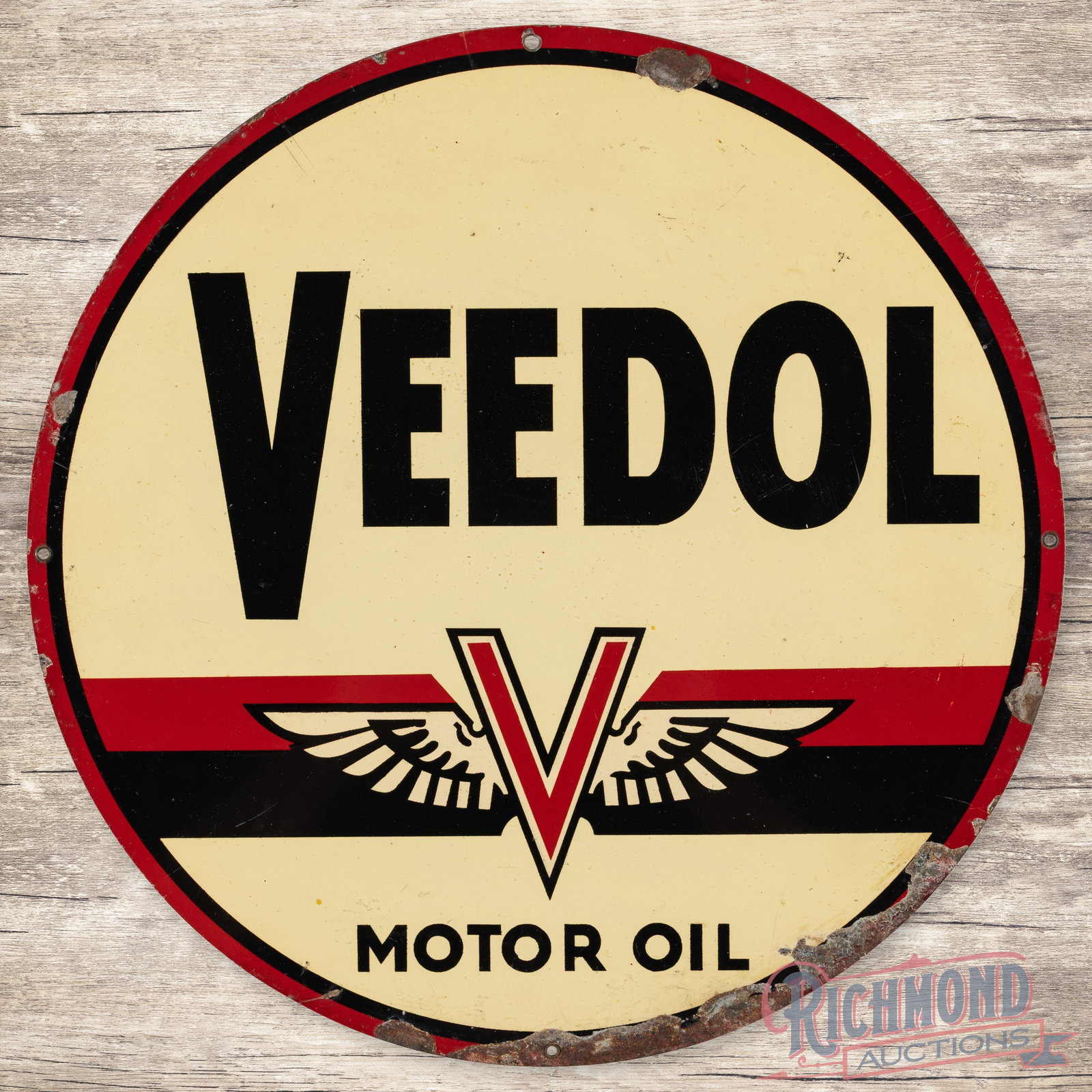 Veedol Motor Oil Single Sided Tin Sign (1 of 3)