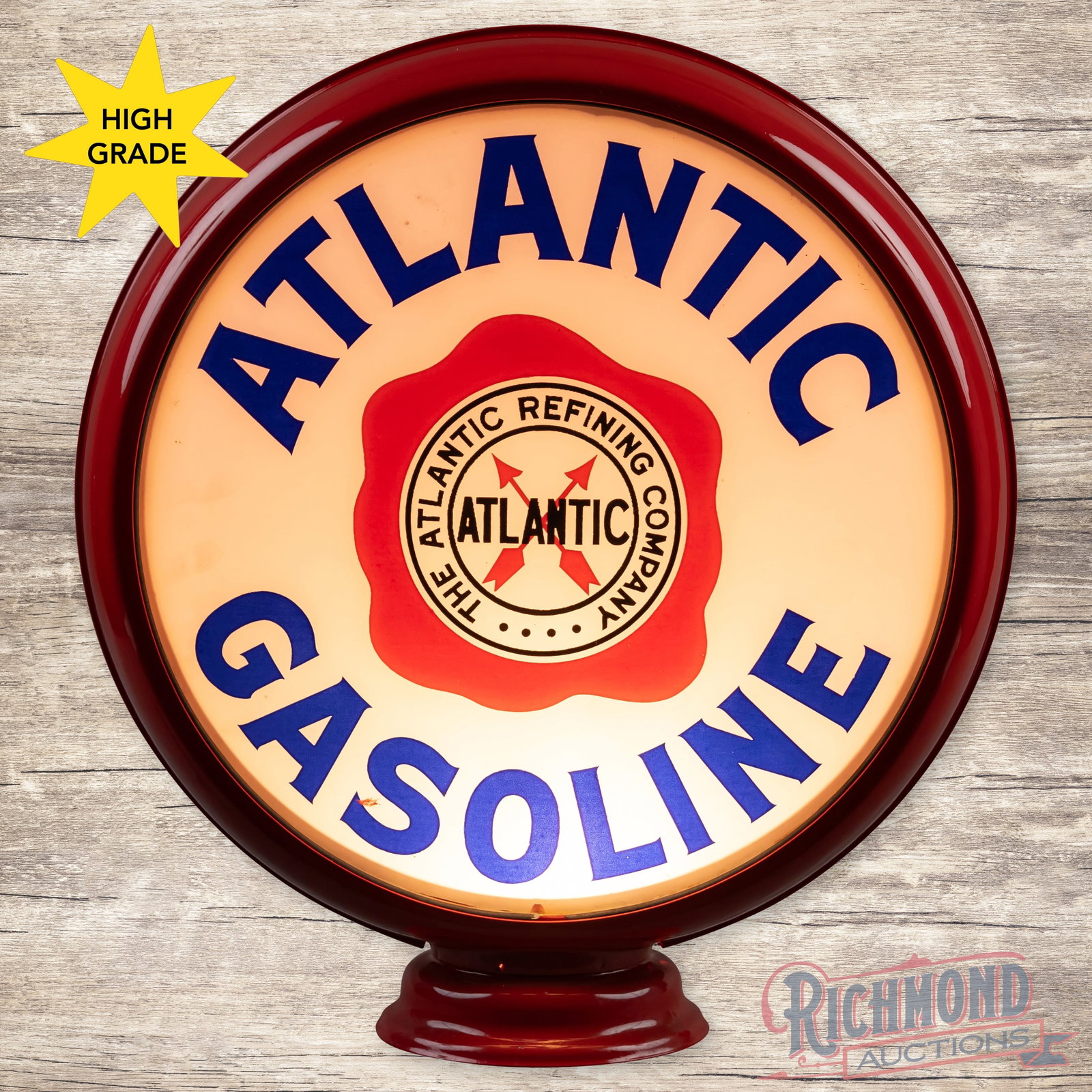 Atlantic Fried Egg 16.5" Gas Pump Globe High Profile Body (1 of 6)